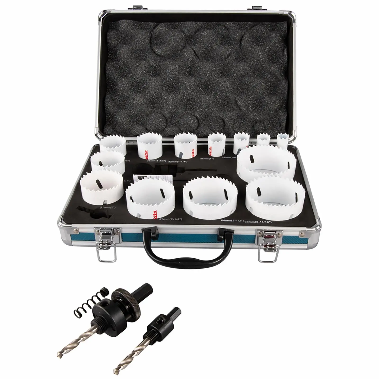 Makita Universal Holesaw Set in Aluminium Case 16 Pieces 16-76mm - Image 3