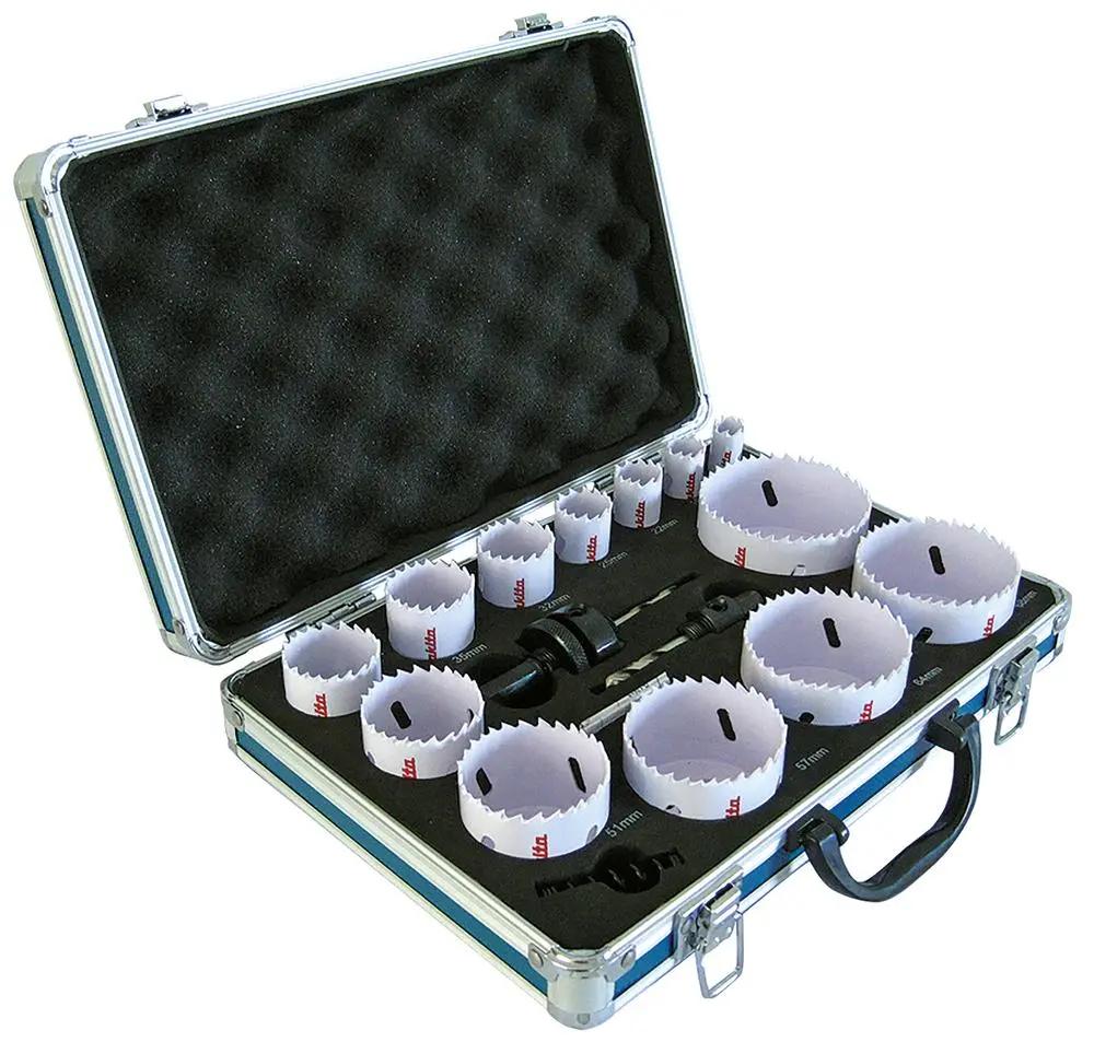 Makita Universal Holesaw Set in Aluminium Case 16 Pieces 16-76mm - Image 4