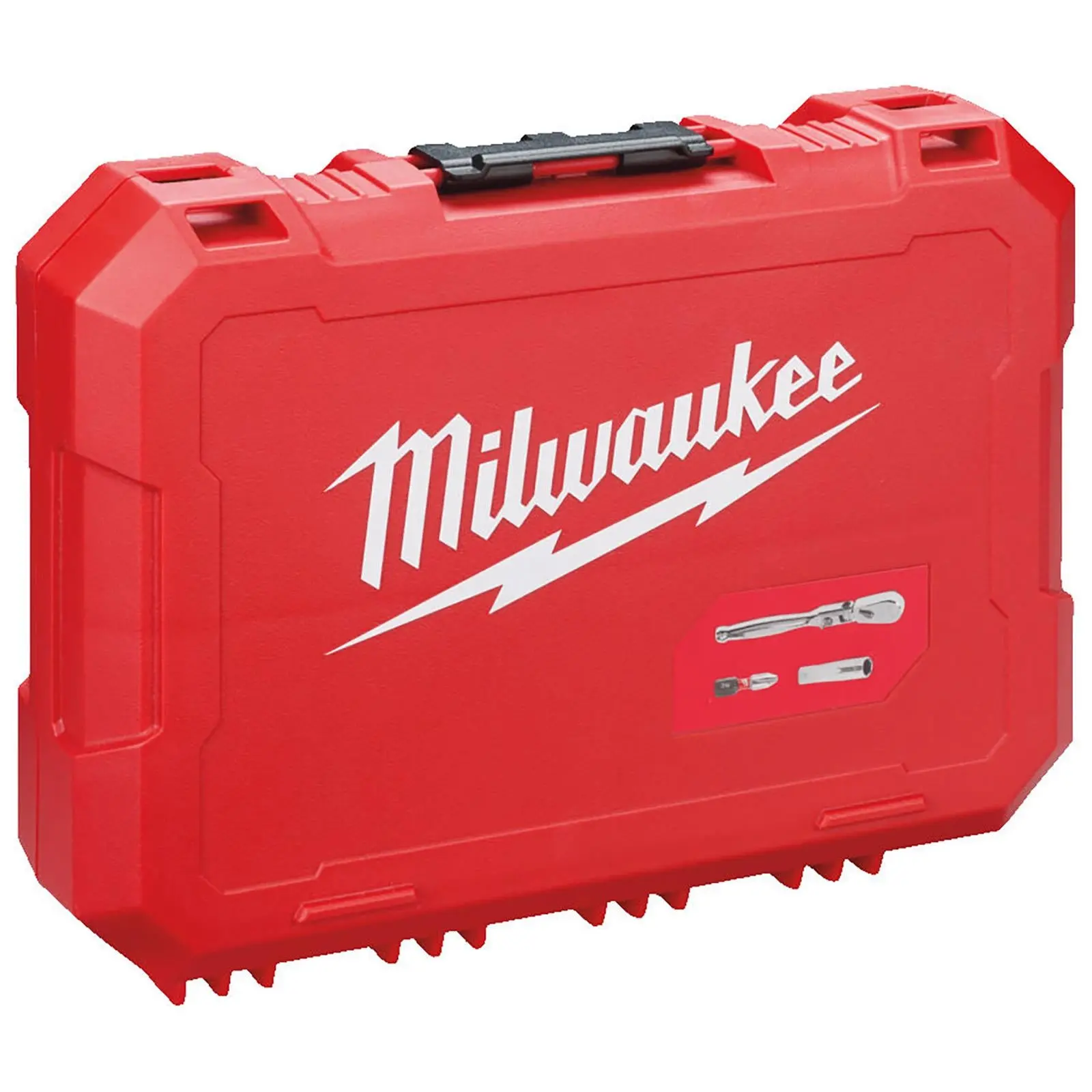 Milwaukee 1/4" Drive Ratchet Spanner Deep Socket Set Metric In PACKOUT Compatible Box 43pc - Image 3