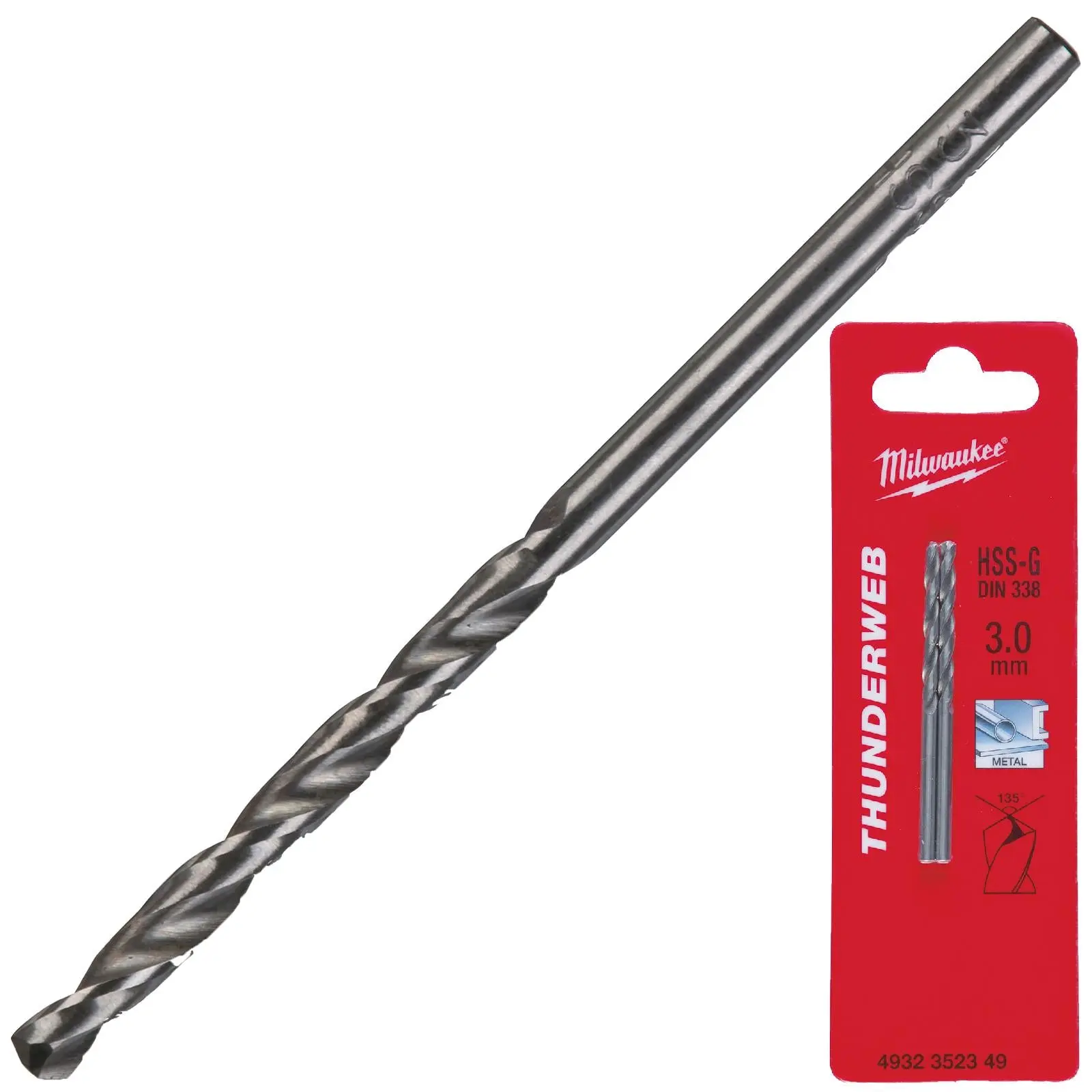 Milwaukee Thunderweb Metal Drill Bits HSS-G Ground DIN338 2 Pack 1.0-4.0mm - Image 24