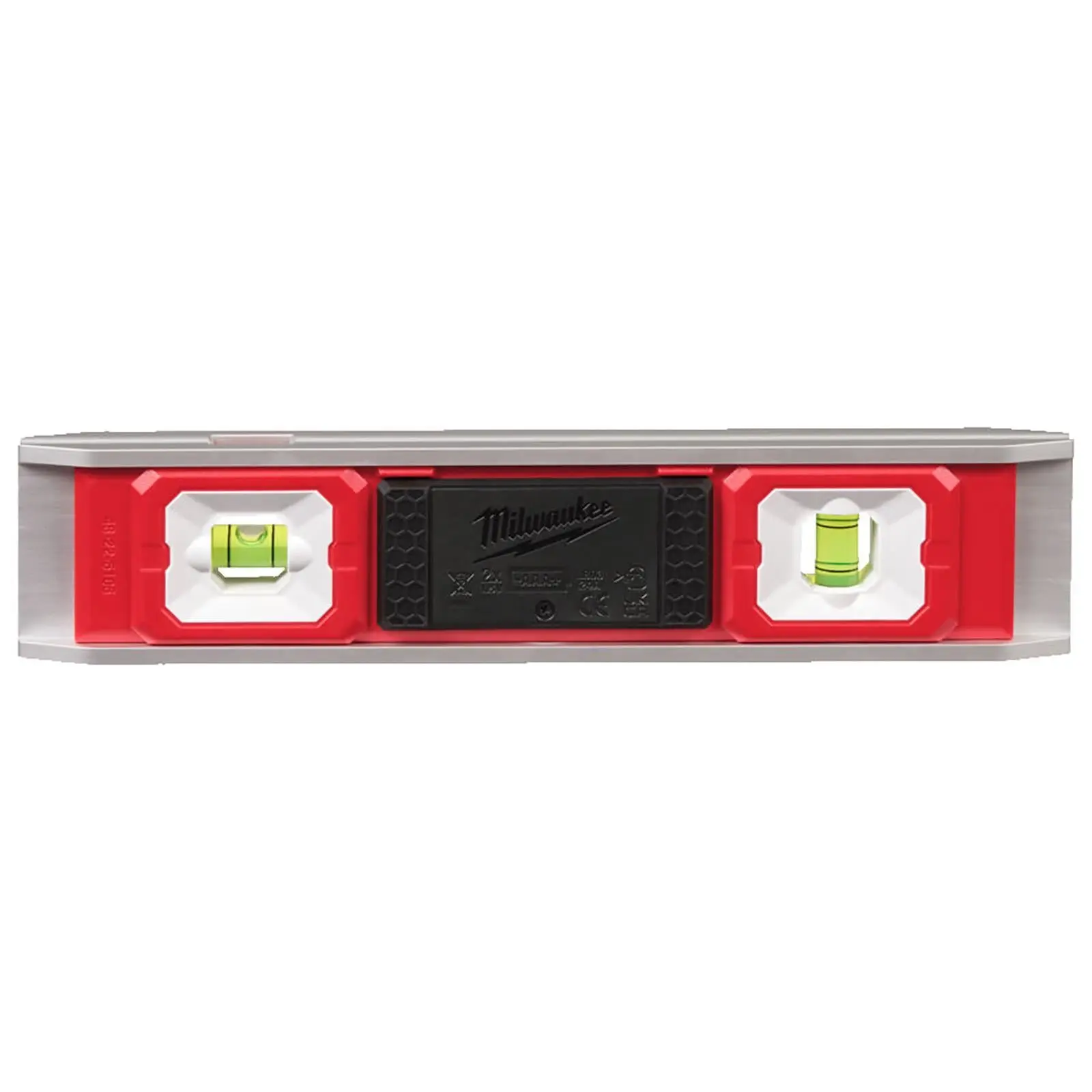 Milwaukee 23cm LED Torpedo Spirit Level Magnetic Hi-Vis Vials Slim Aluminium Frame Measuring - Image 2