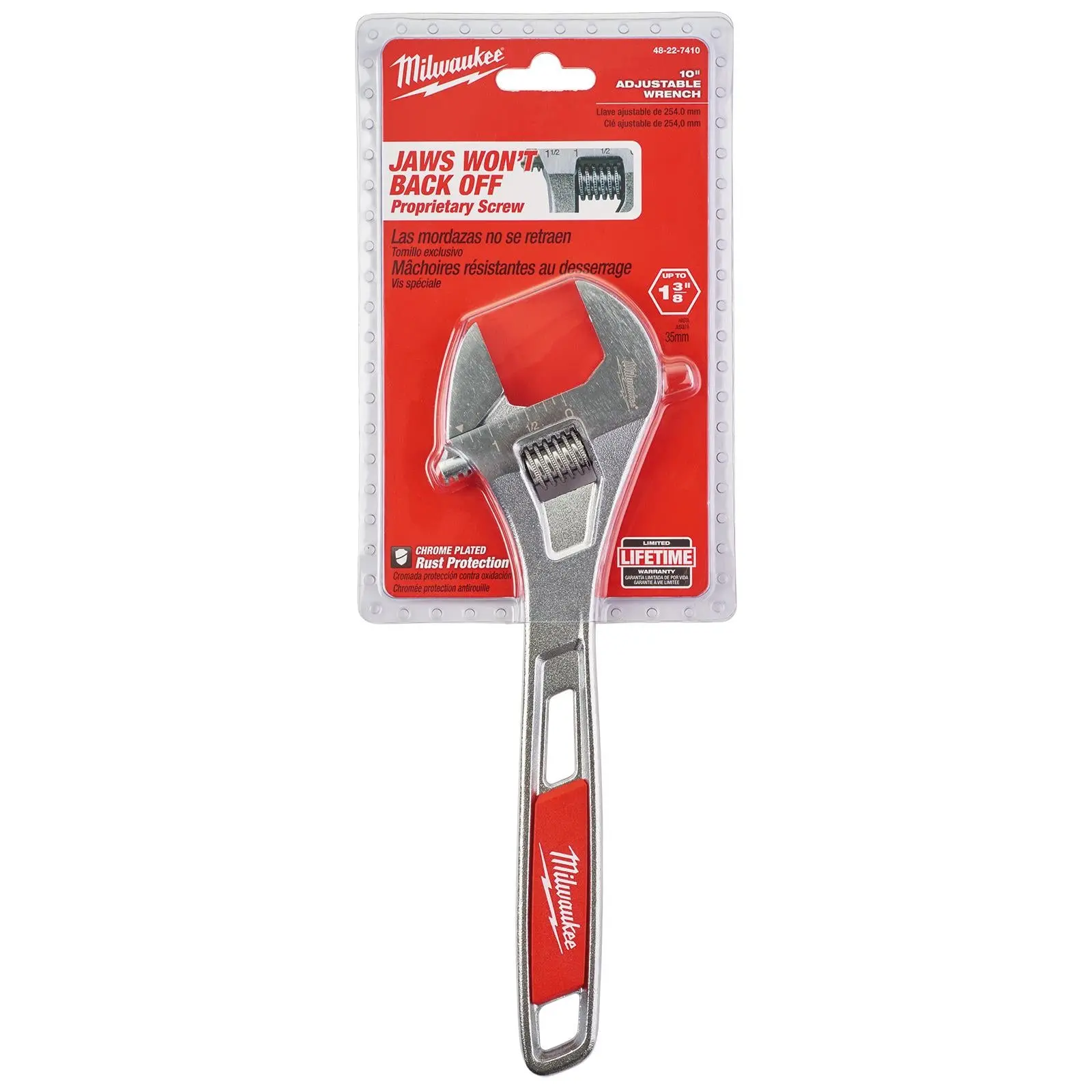 Milwaukee Adjustable Wrench 250mm Jaw Opening 36.5mm - Image 2