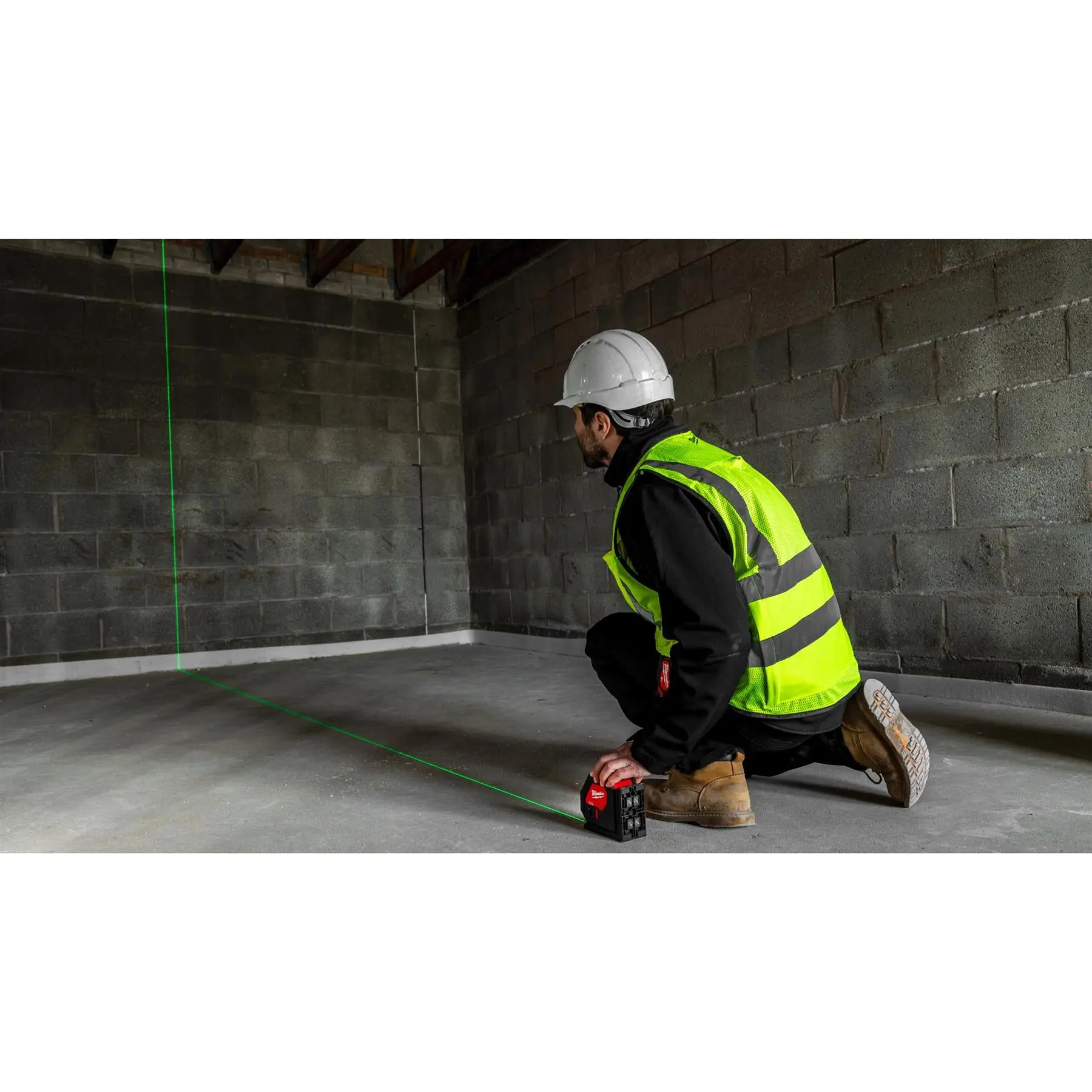 Milwaukee Alkaline Green Cross Line Laser Level CLL-C - Image 9