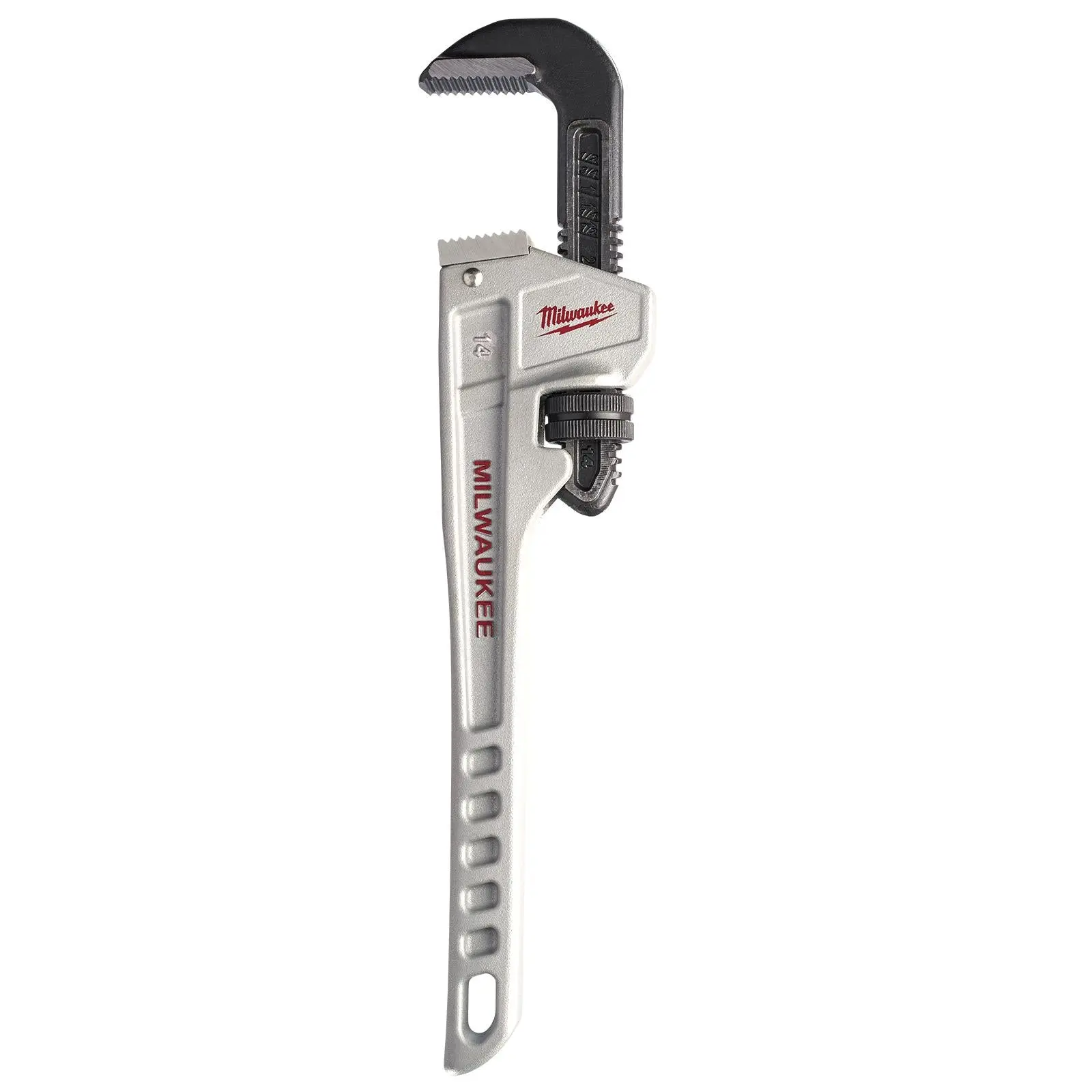 Milwaukee Aluminium Pipe Wrench 350mm 14in Jaw Capacity 51mm - Image 2