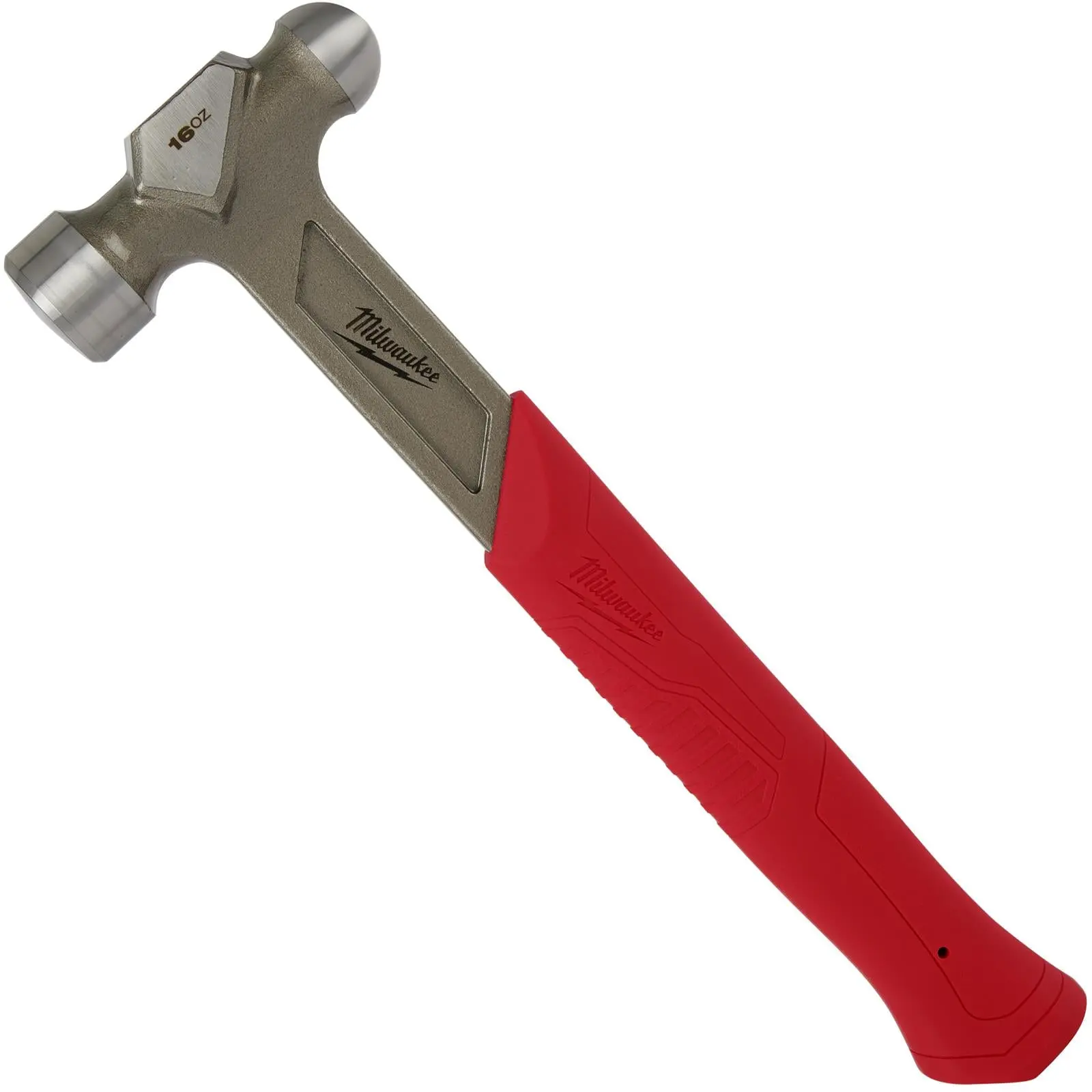 Milwaukee Ball Pein Hammer Steel 450g 16oz i-Beam Handle - Image 2