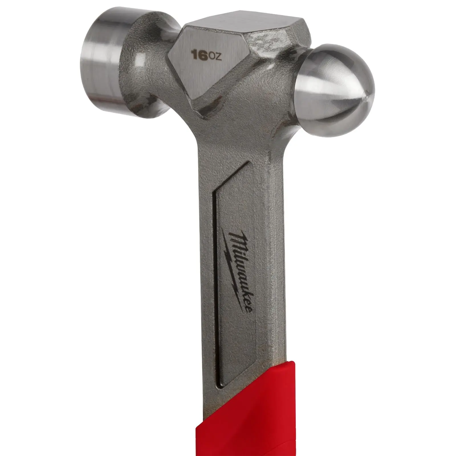 Milwaukee Ball Pein Hammer Steel 450g 16oz i-Beam Handle - Image 3