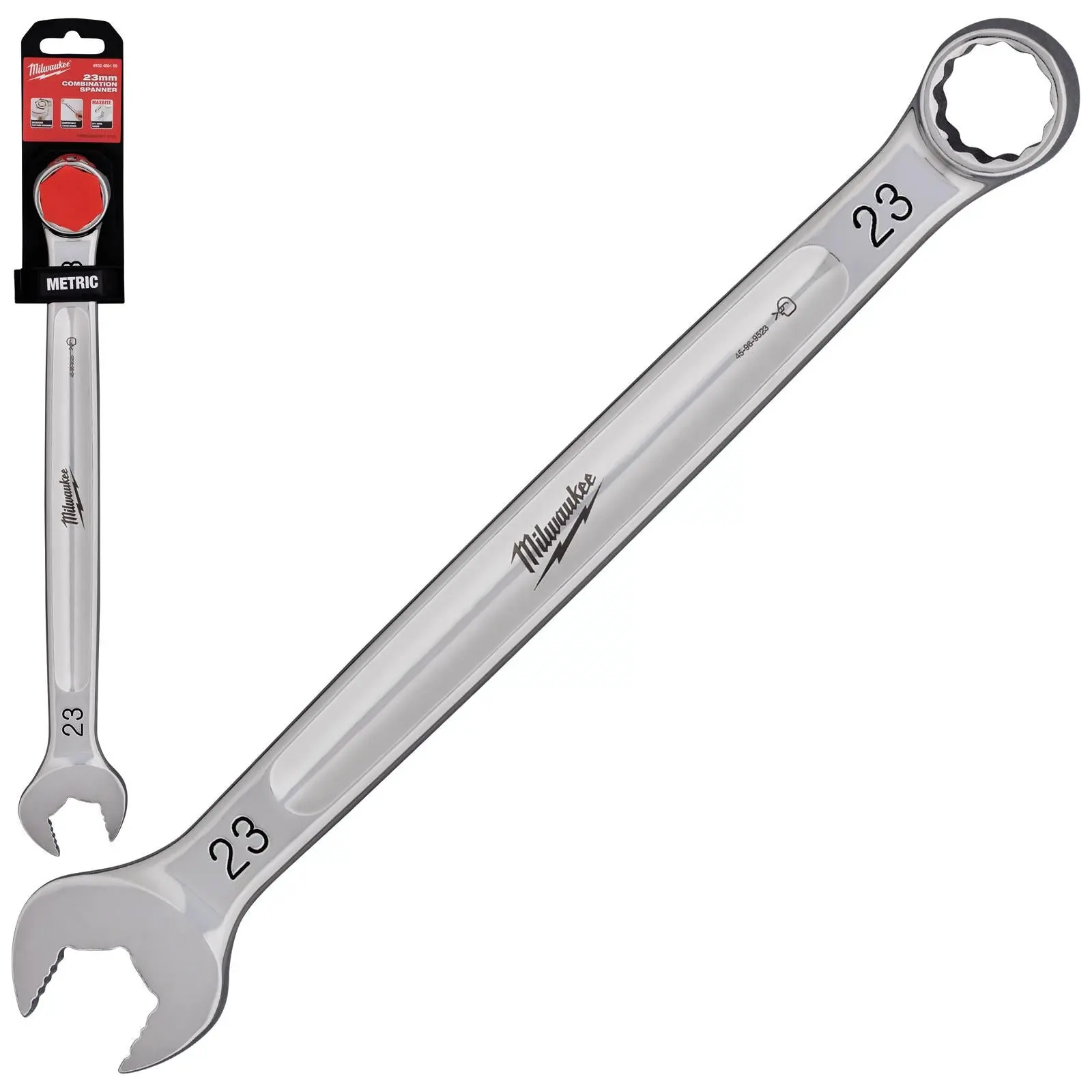 Milwaukee Combination Spanner MAX BITE Open End Ring Spanners - Choose Size - Image 12