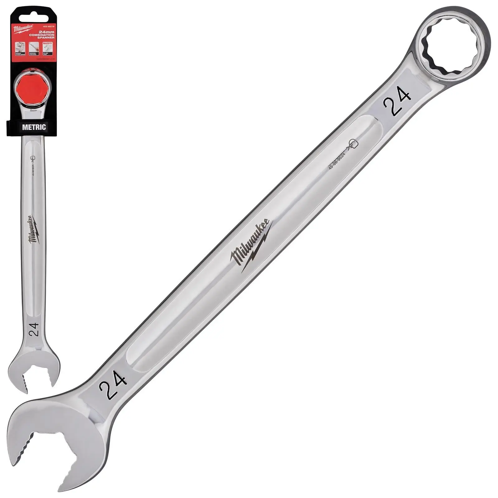Milwaukee Combination Spanner MAX BITE Open End Ring Spanners - Choose Size - Image 16