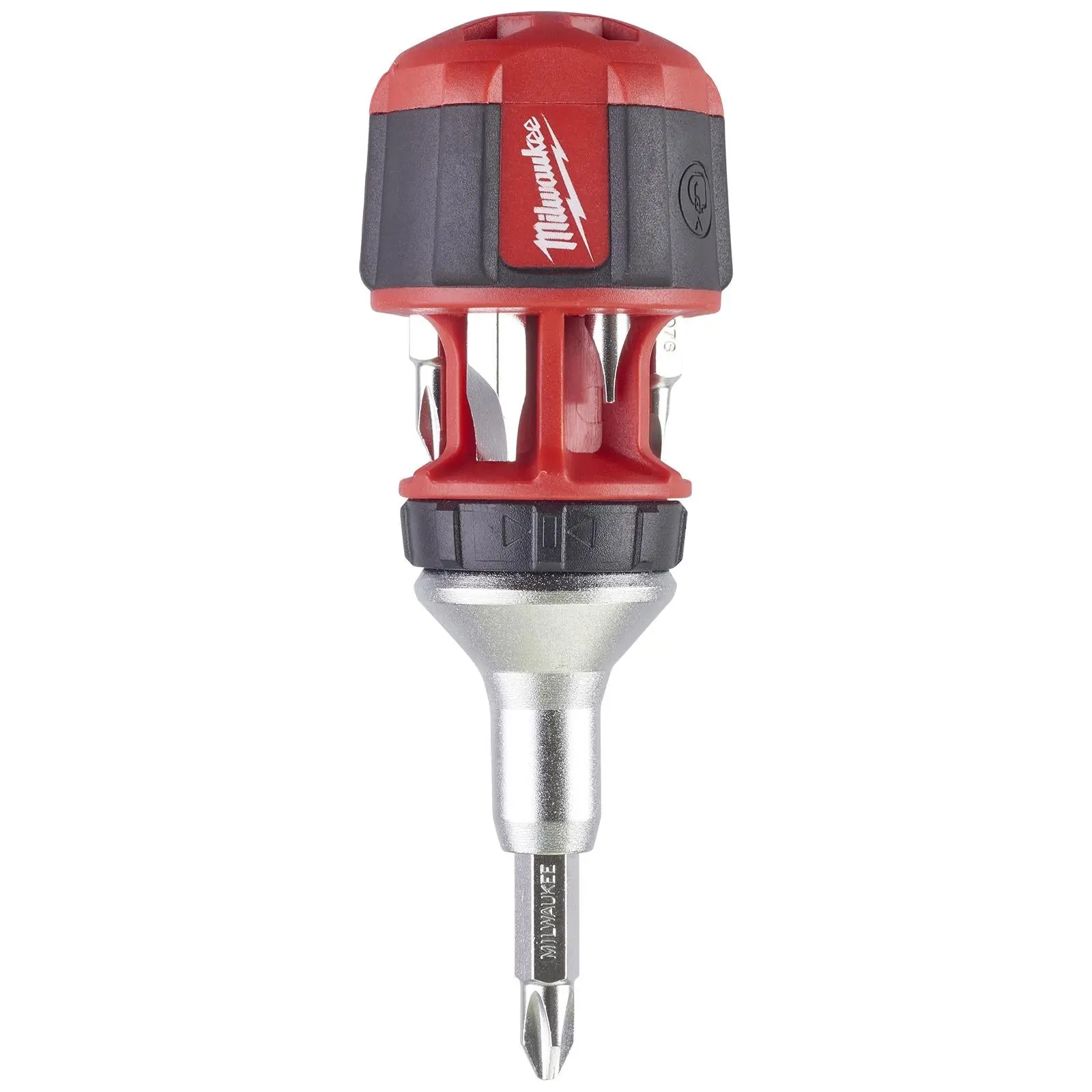 Milwaukee Compact Ratchet Screwdriver 8 in 1 Multi Bit Phillips Pozi Torx Slotted - Image 5