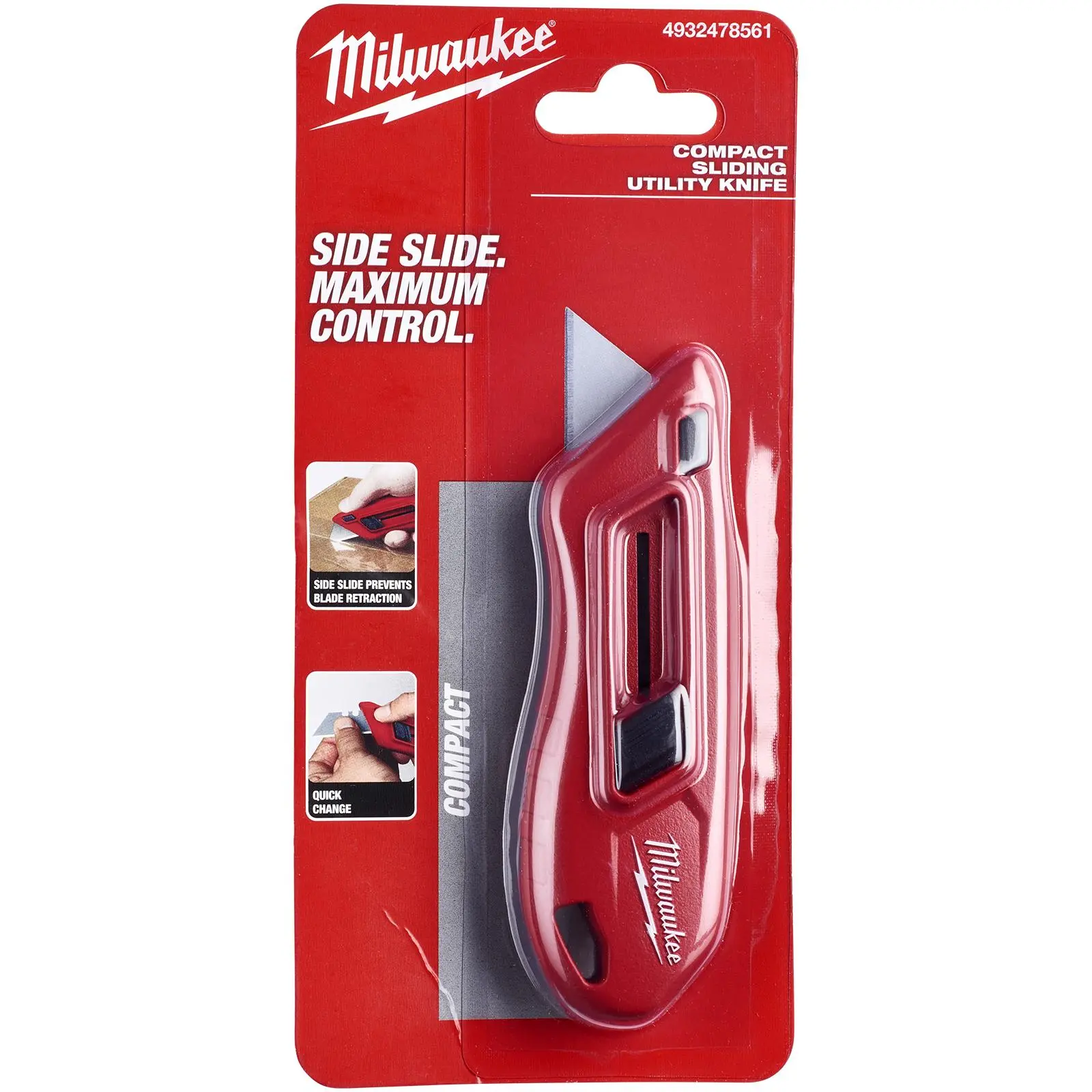 Milwaukee Compact Sliding Retractable Utility Knife Cutting Blade - Image 2