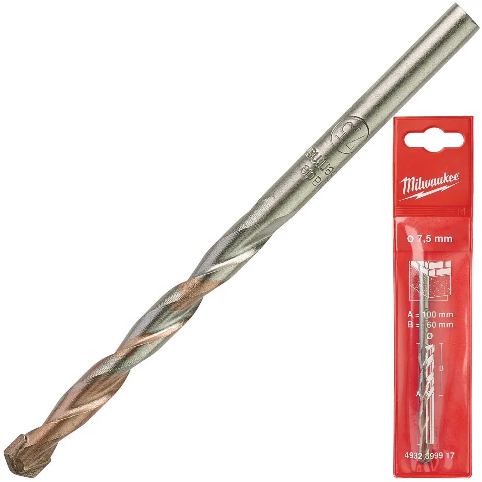 Milwaukee Concrete Masonry Drill Bits Round Shank