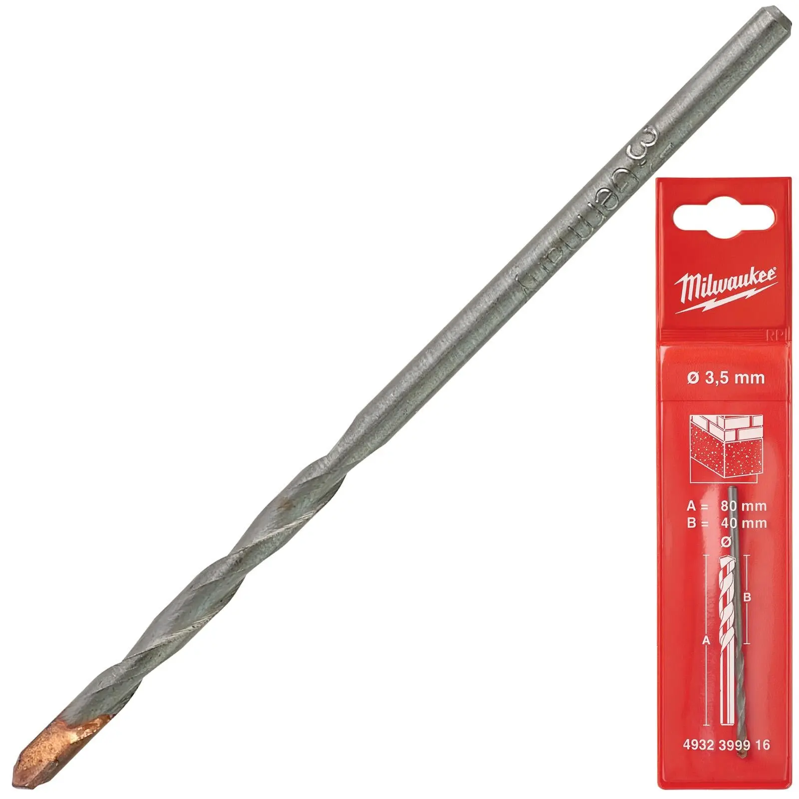 Milwaukee Concrete Masonry Drill Bits Round Shank - Image 13