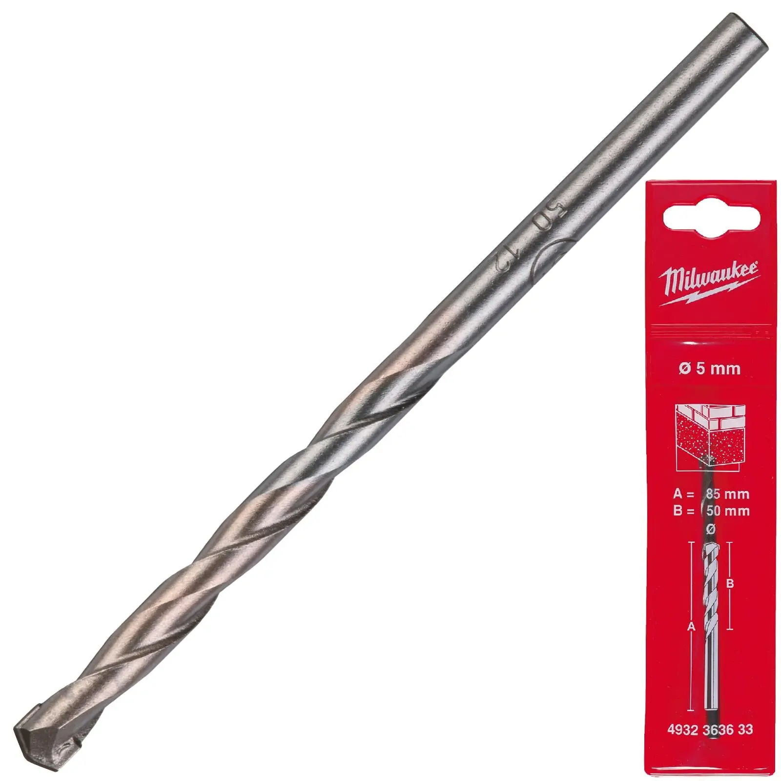 Milwaukee Concrete Masonry Drill Bits Round Shank - Image 40