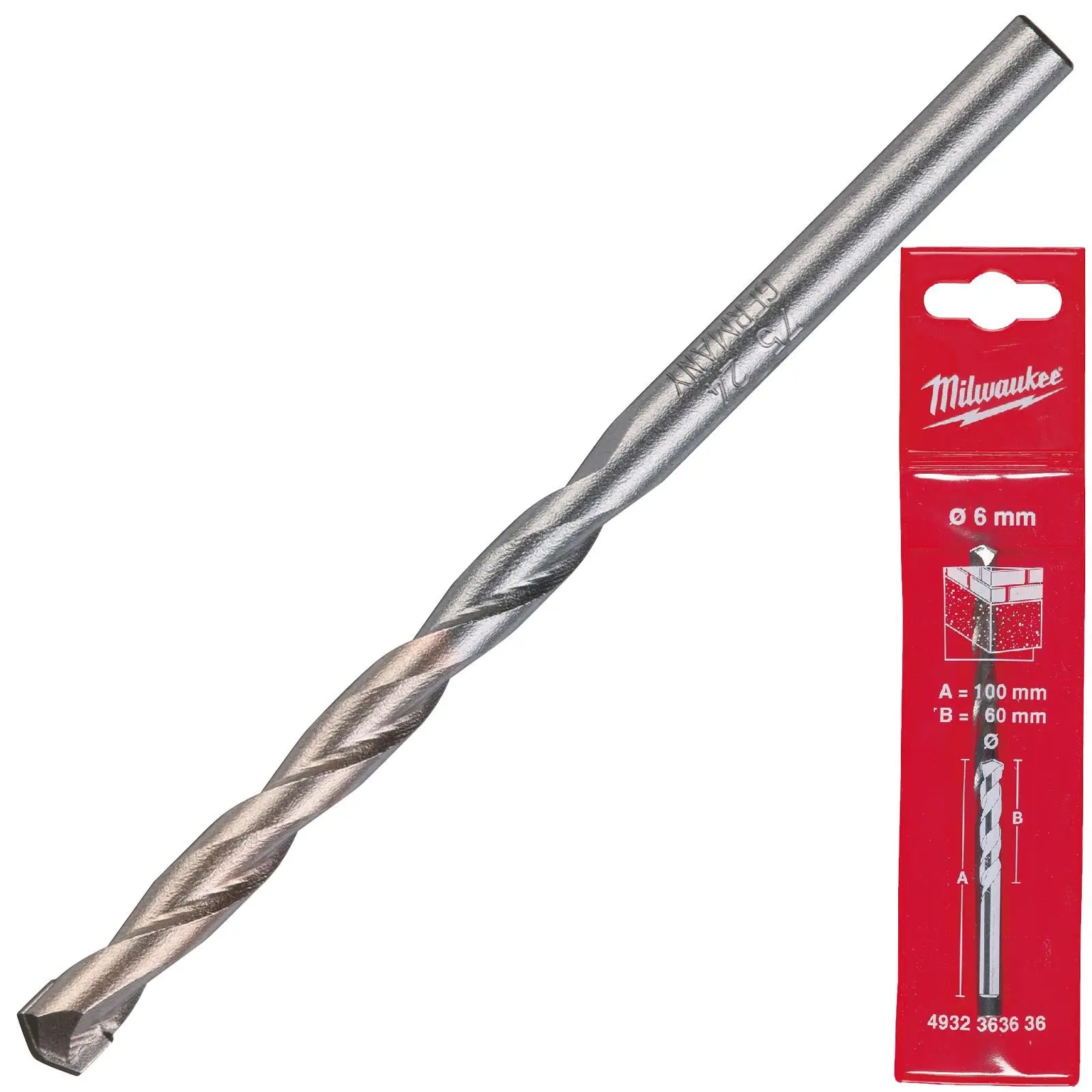 Milwaukee Concrete Masonry Drill Bits Round Shank - Image 52