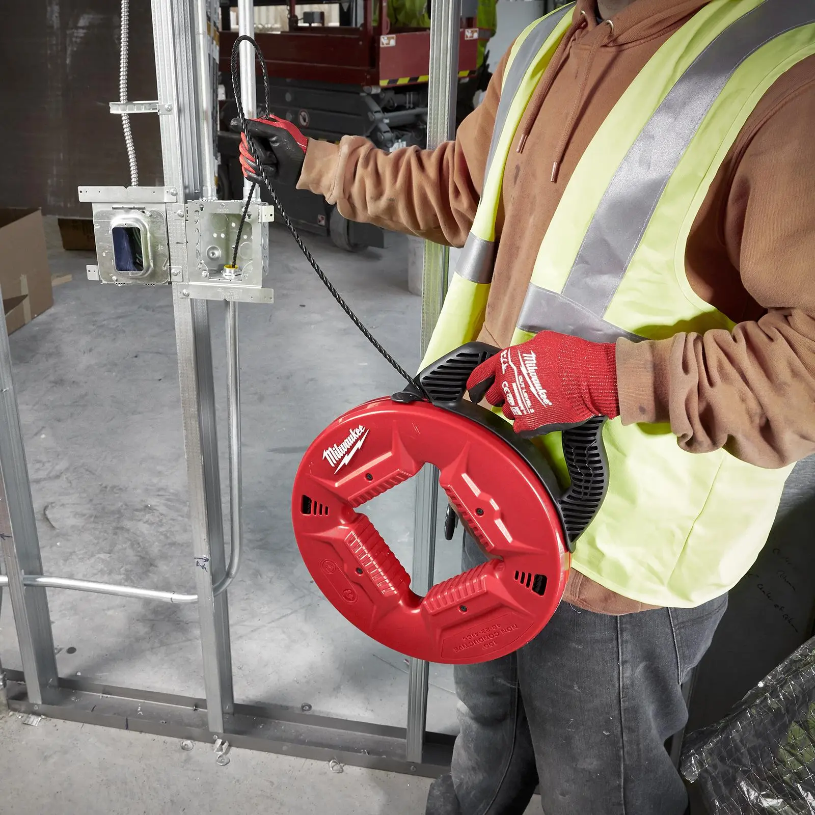 Milwaukee Fish Tape Polyester Non-Conductive 15m Cable Management Draw Wire Pulling Electrician - Image 3