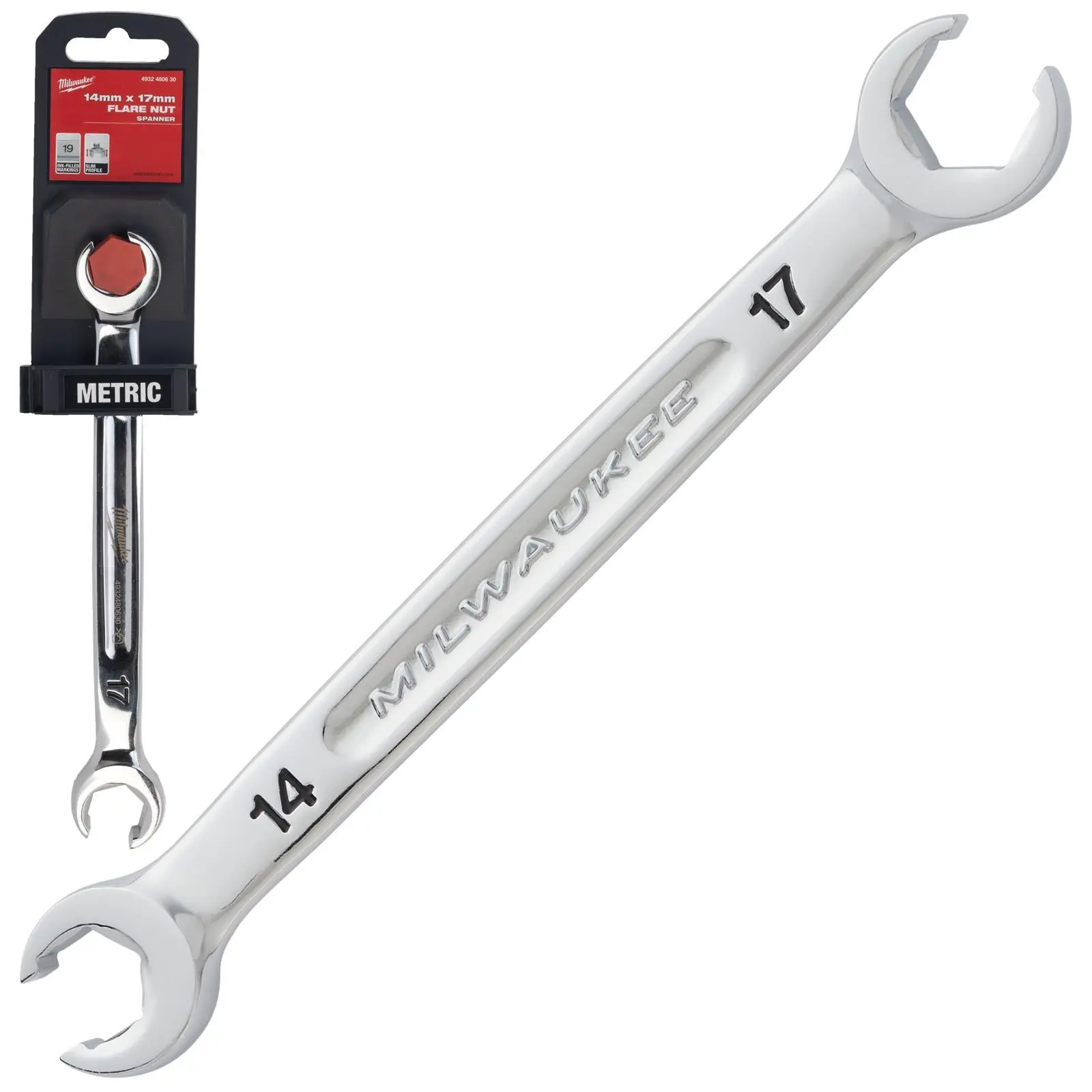 Milwaukee Flare Nut Brake Pipe Spanners Individual - Choose Size - Image 2