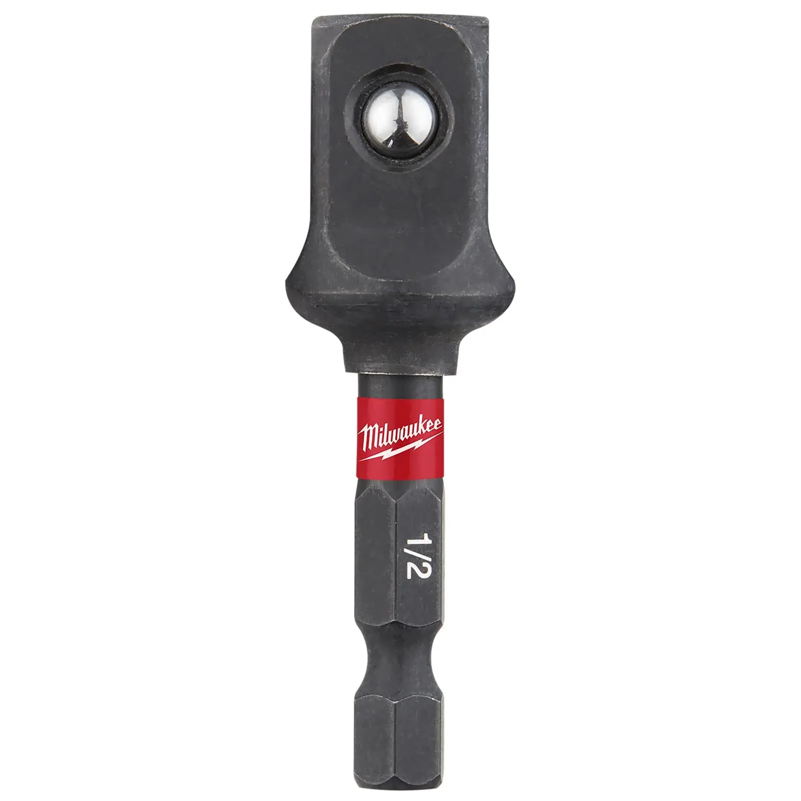 Milwaukee Impact Socket Adaptor 1/4" Hex to 1/2" Square Drive SHOCKWAVE Impact Duty - Image 2