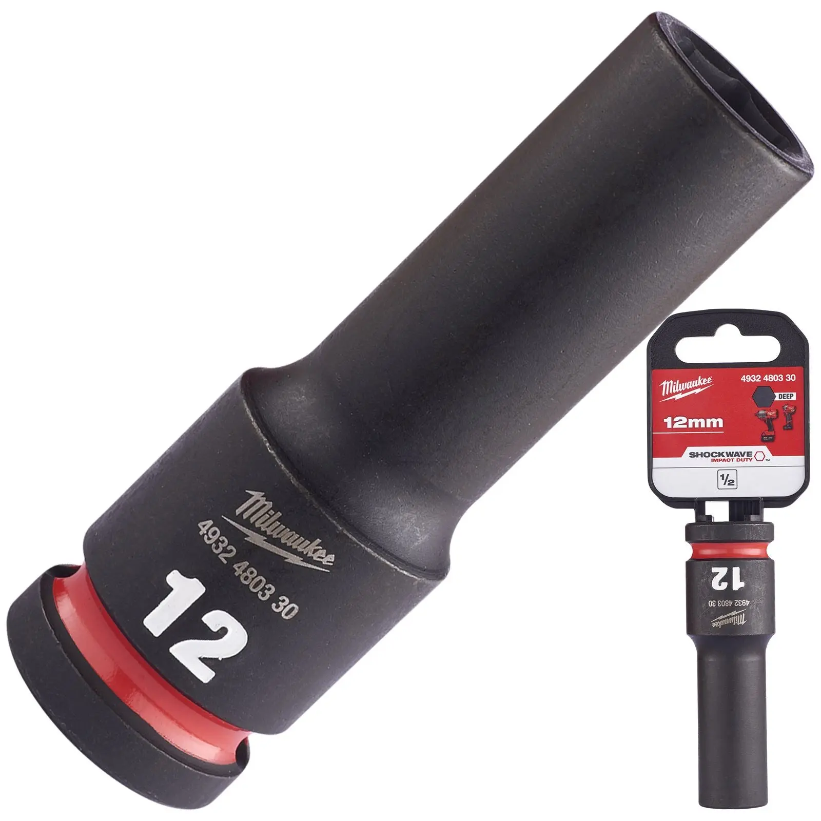 Milwaukee Impact Sockets Deep 1/2" Drive 8-36mm SHOCKWAVE Impact Duty - Image 10