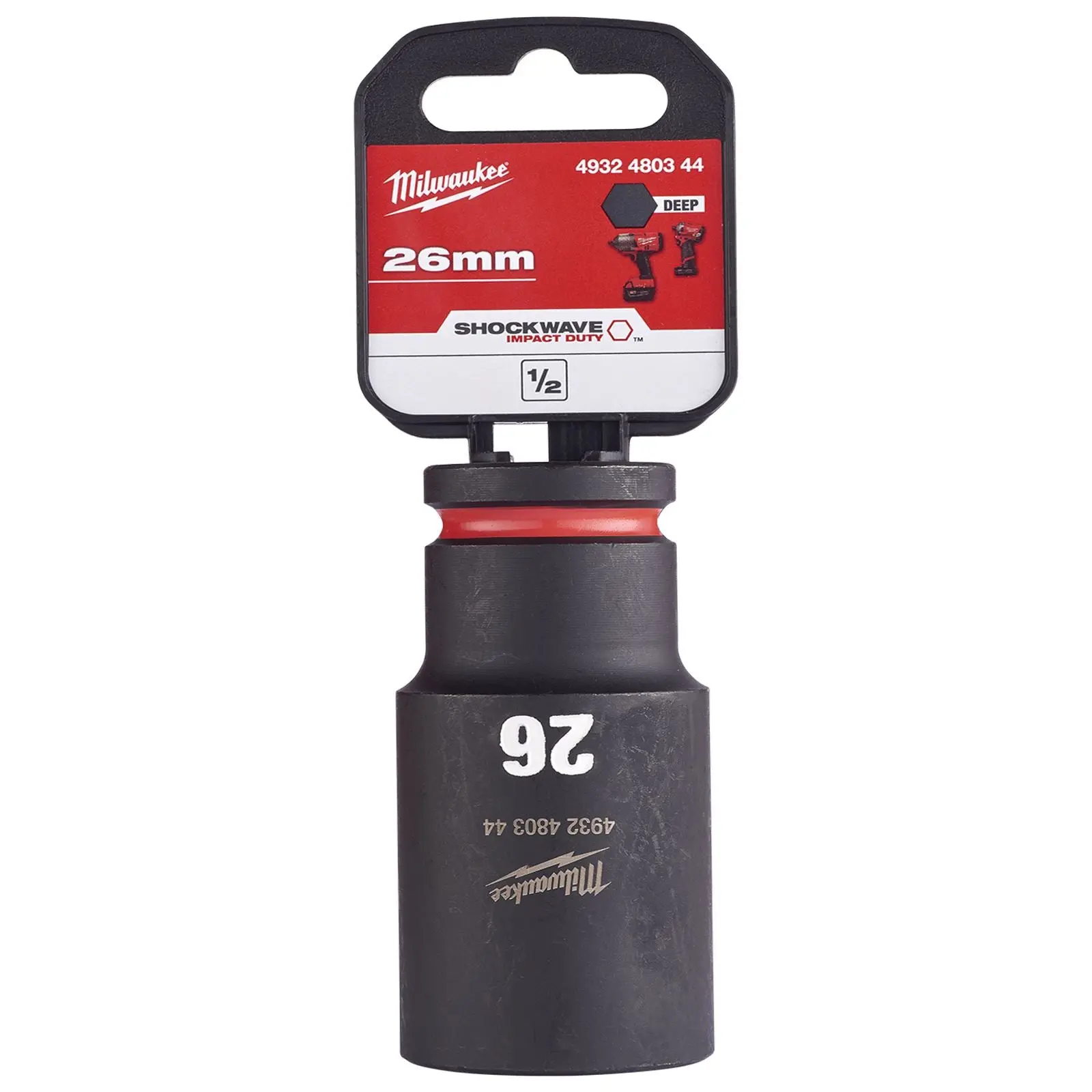 Milwaukee Impact Sockets Deep 1/2" Drive 8-36mm SHOCKWAVE Impact Duty - Image 14