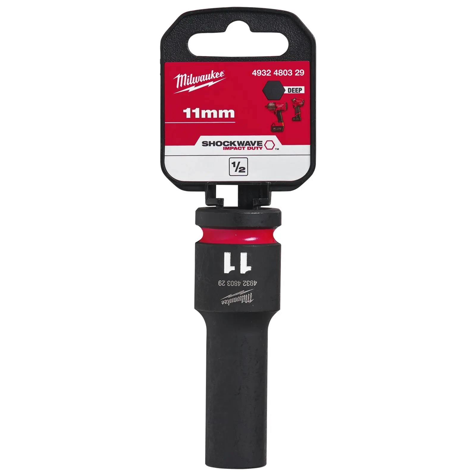 Milwaukee Impact Sockets Deep 1/2" Drive 8-36mm SHOCKWAVE Impact Duty - Image 2