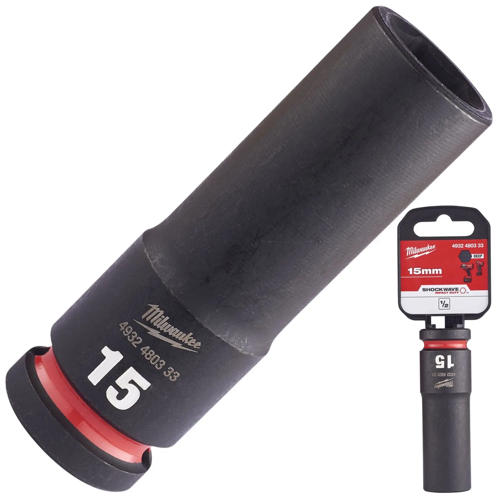 Milwaukee Impact Sockets Deep 1/2" Drive 8-36mm SHOCKWAVE Impact Duty - Image 25