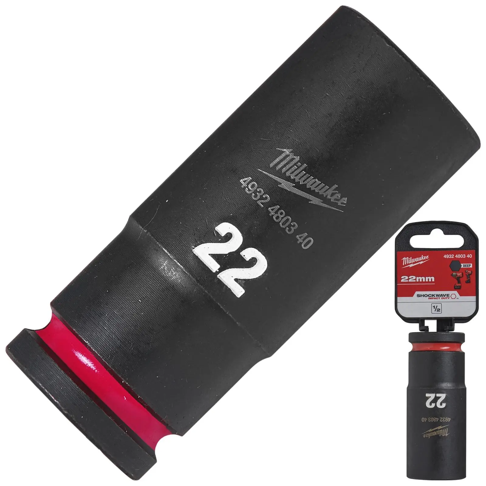 Milwaukee Impact Sockets Deep 1/2" Drive 8-36mm SHOCKWAVE Impact Duty - Image 28