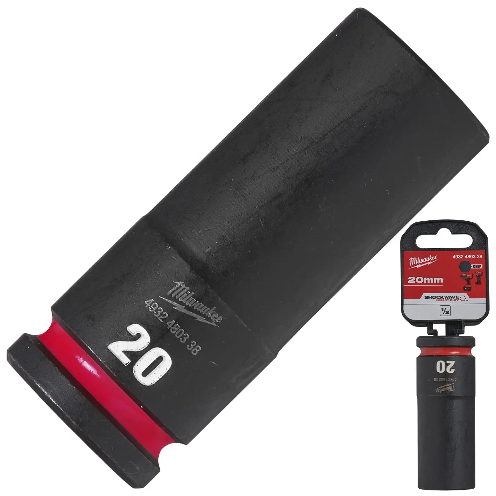 Milwaukee Impact Sockets Deep 1/2" Drive 8-36mm SHOCKWAVE Impact Duty - Image 34