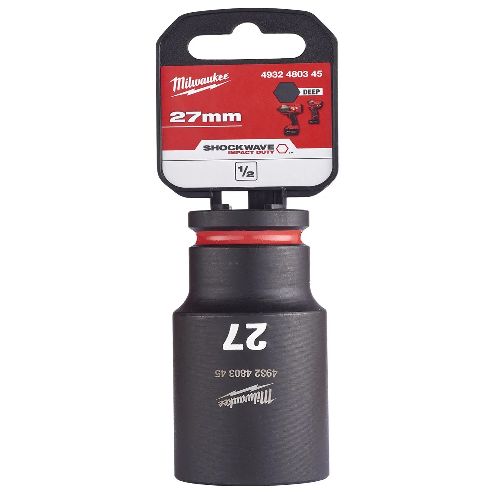 Milwaukee Impact Sockets Deep 1/2" Drive 8-36mm SHOCKWAVE Impact Duty - Image 38