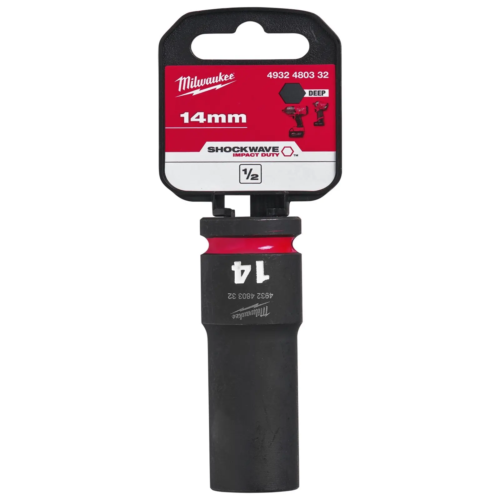 Milwaukee Impact Sockets Deep 1/2" Drive 8-36mm SHOCKWAVE Impact Duty - Image 41