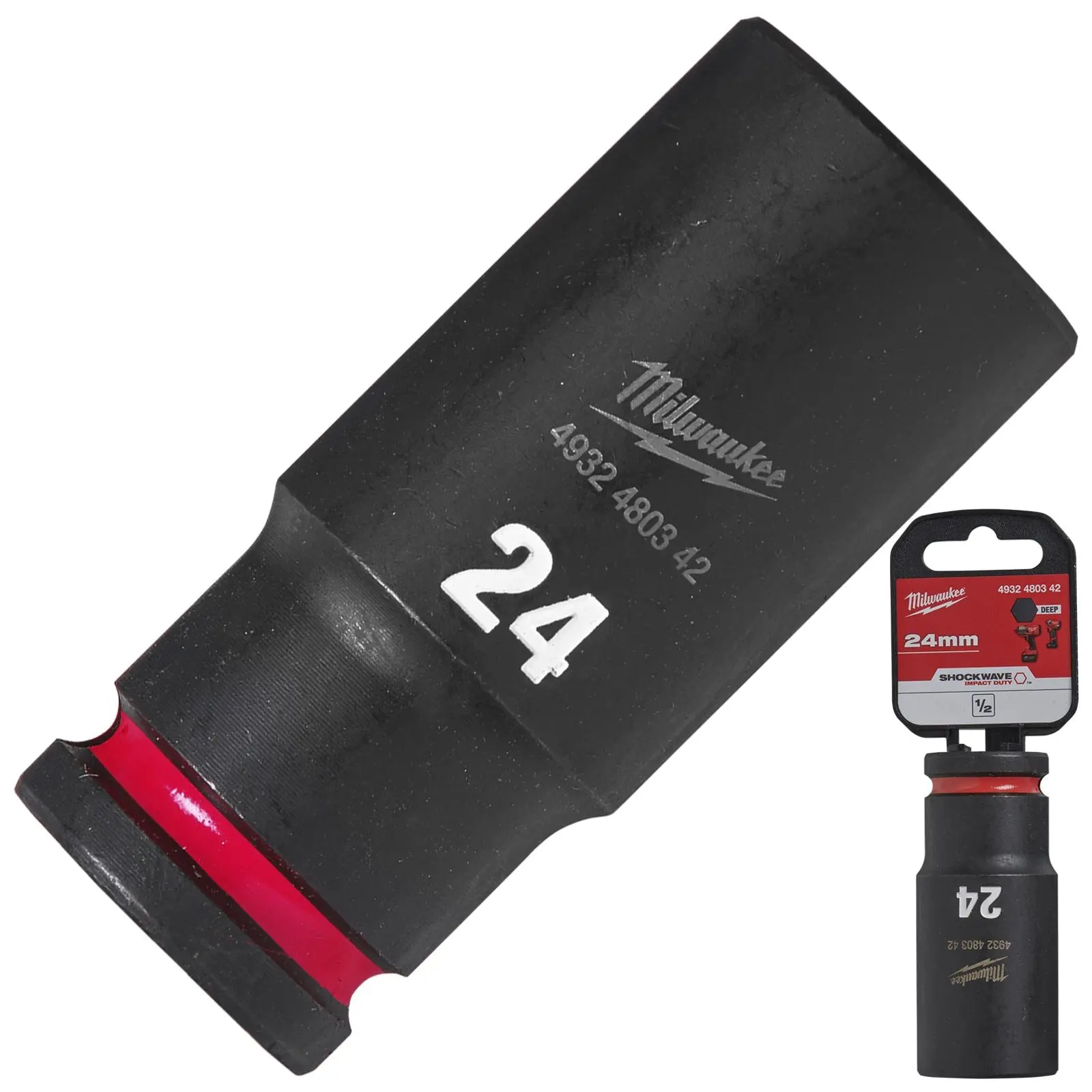 Milwaukee Impact Sockets Deep 1/2" Drive 8-36mm SHOCKWAVE Impact Duty - Image 43