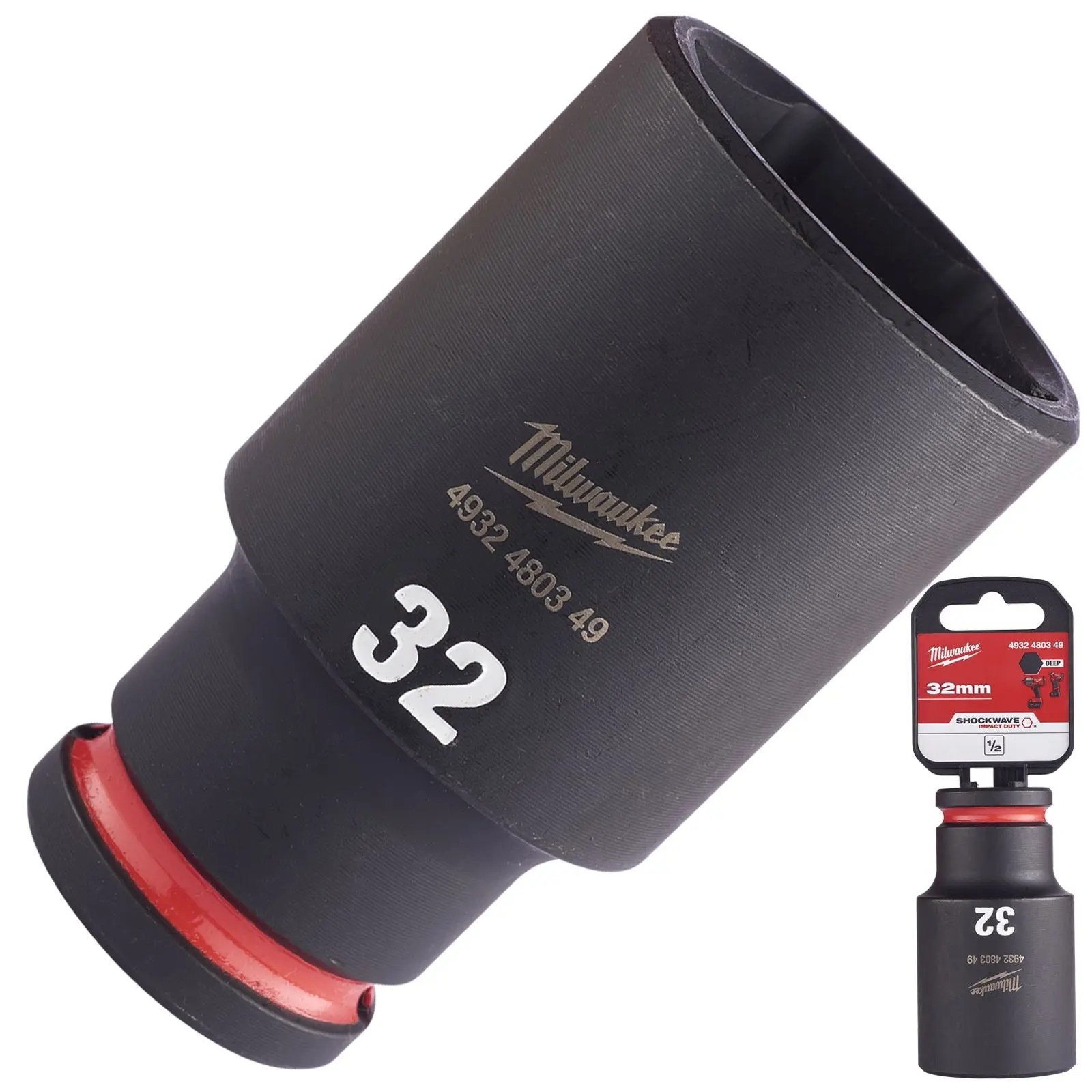 Milwaukee Impact Sockets Deep 1/2" Drive 8-36mm SHOCKWAVE Impact Duty - Image 46