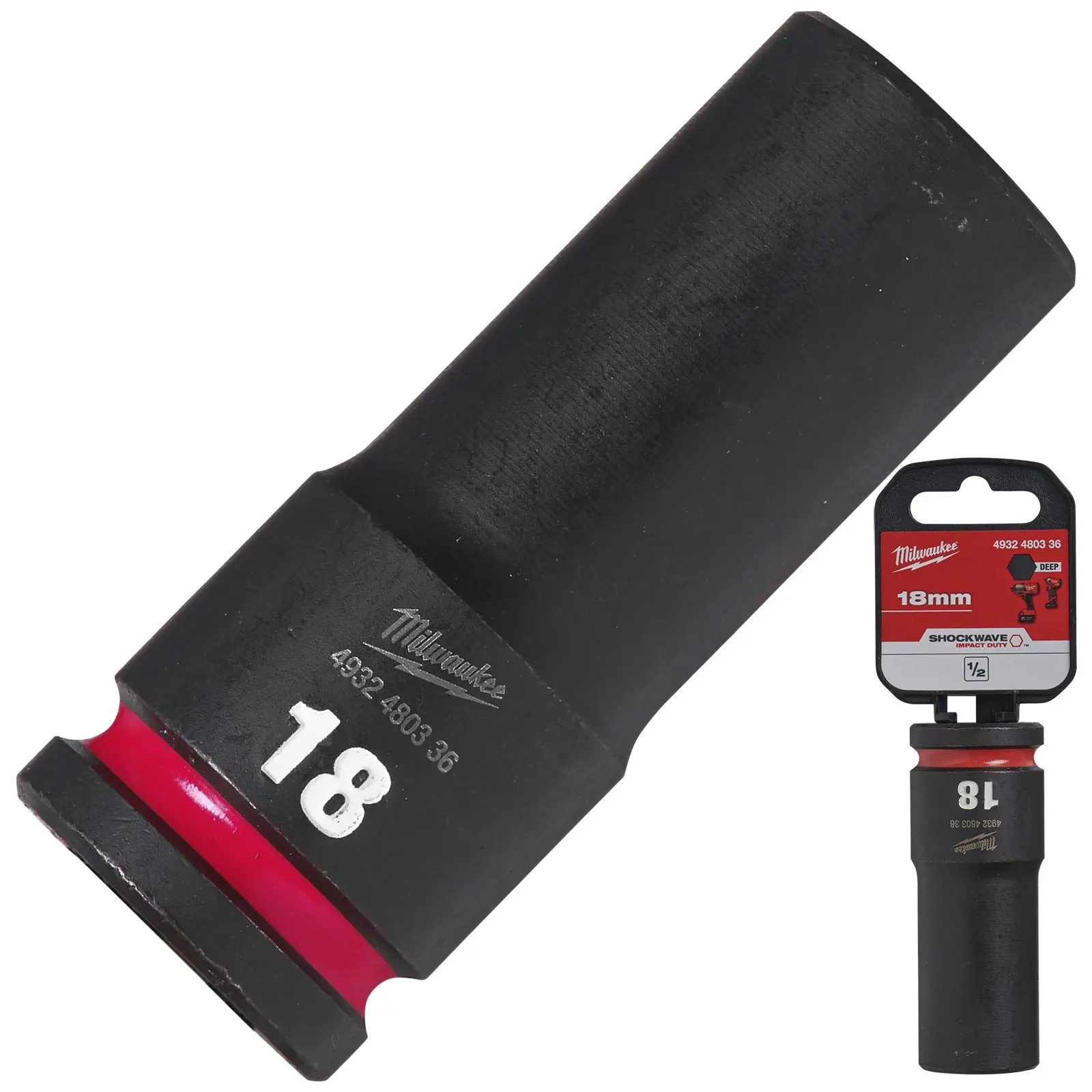 Milwaukee Impact Sockets Deep 1/2" Drive 8-36mm SHOCKWAVE Impact Duty - Image 52