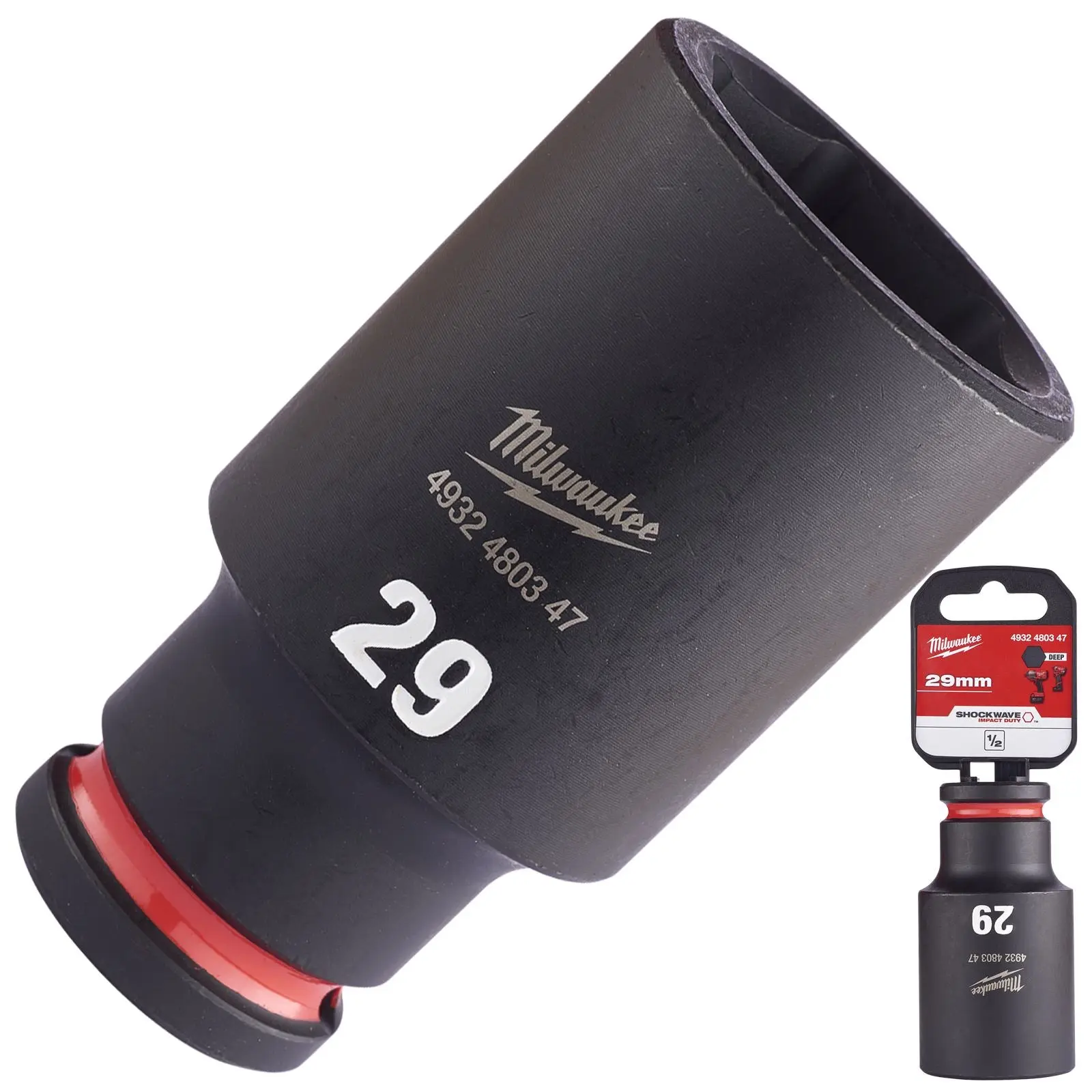 Milwaukee Impact Sockets Deep 1/2" Drive 8-36mm SHOCKWAVE Impact Duty - Image 55