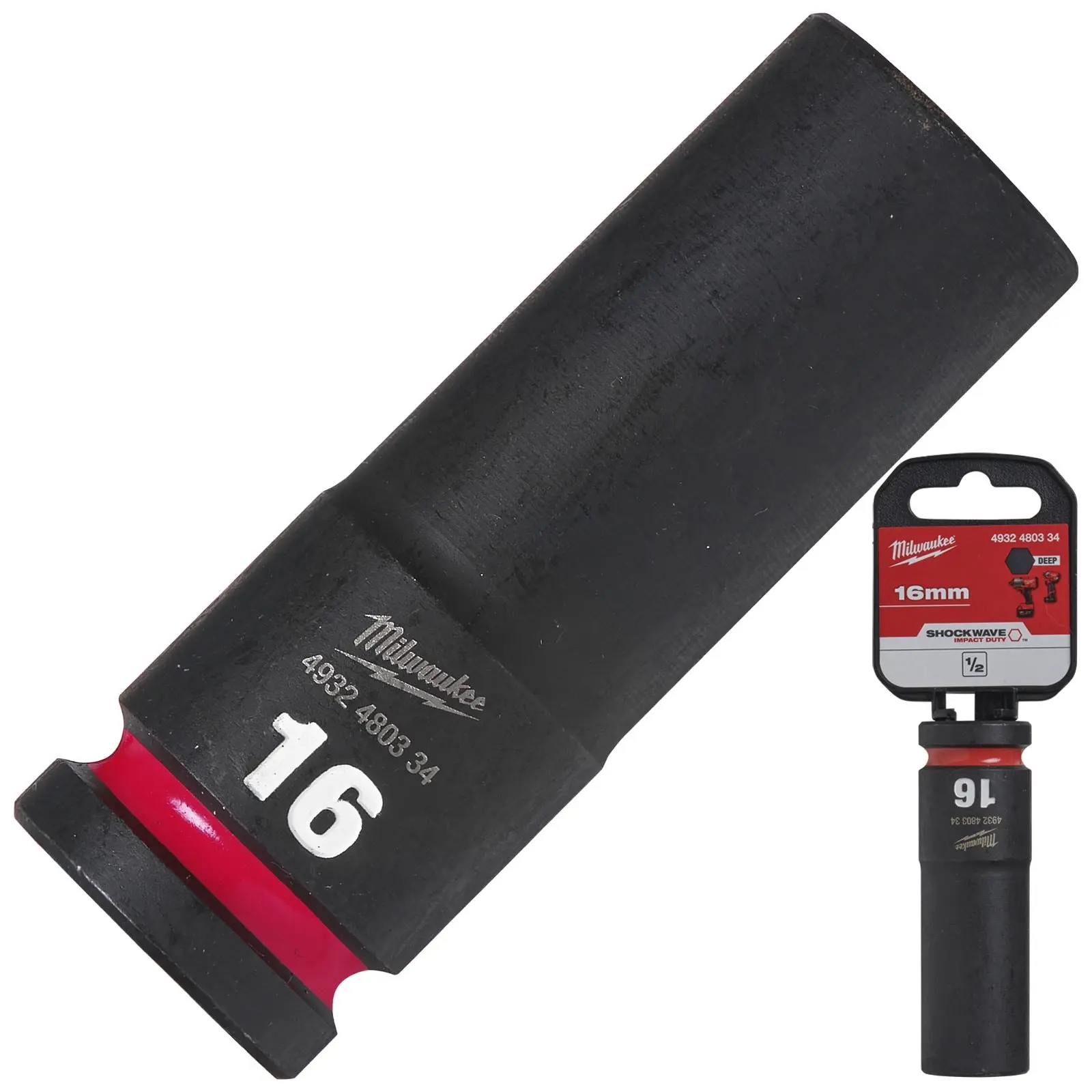 Milwaukee Impact Sockets Deep 1/2" Drive 8-36mm SHOCKWAVE Impact Duty - Image 58