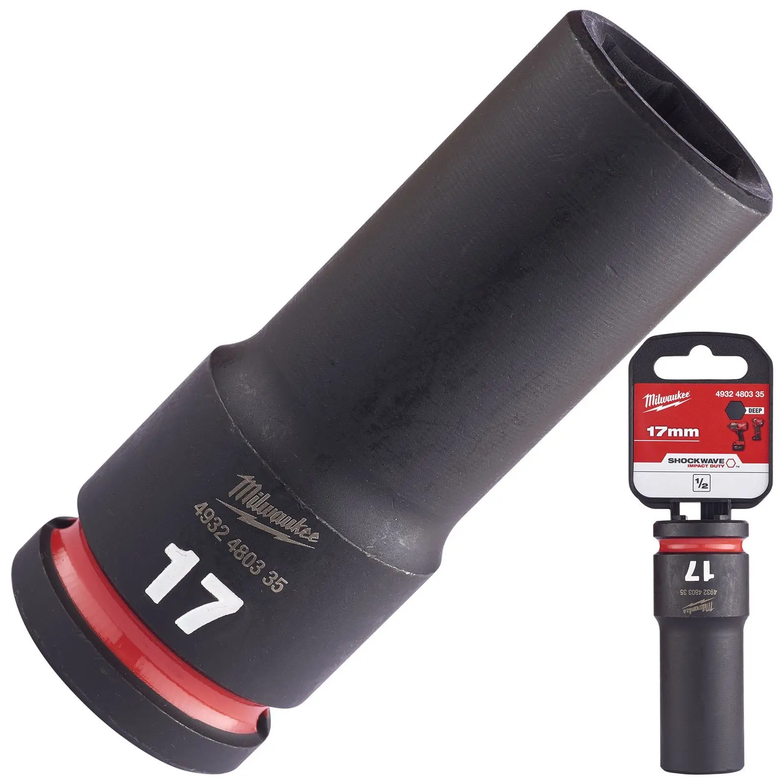 Milwaukee Impact Sockets Deep 1/2" Drive 8-36mm SHOCKWAVE Impact Duty - Image 61