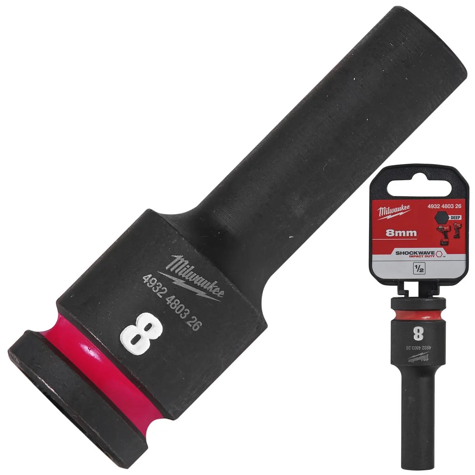 Milwaukee Impact Sockets Deep 1/2" Drive 8-36mm SHOCKWAVE Impact Duty - Image 64