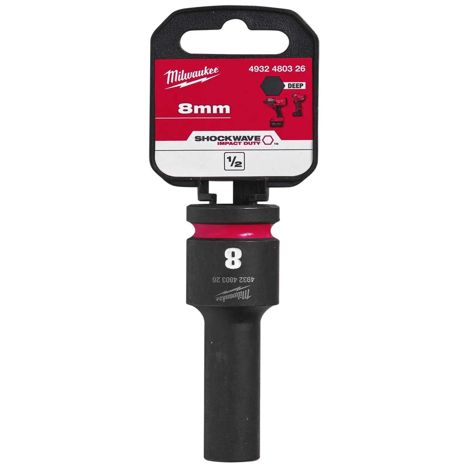 Milwaukee Impact Sockets Deep 1/2" Drive 8-36mm SHOCKWAVE Impact Duty - Image 65