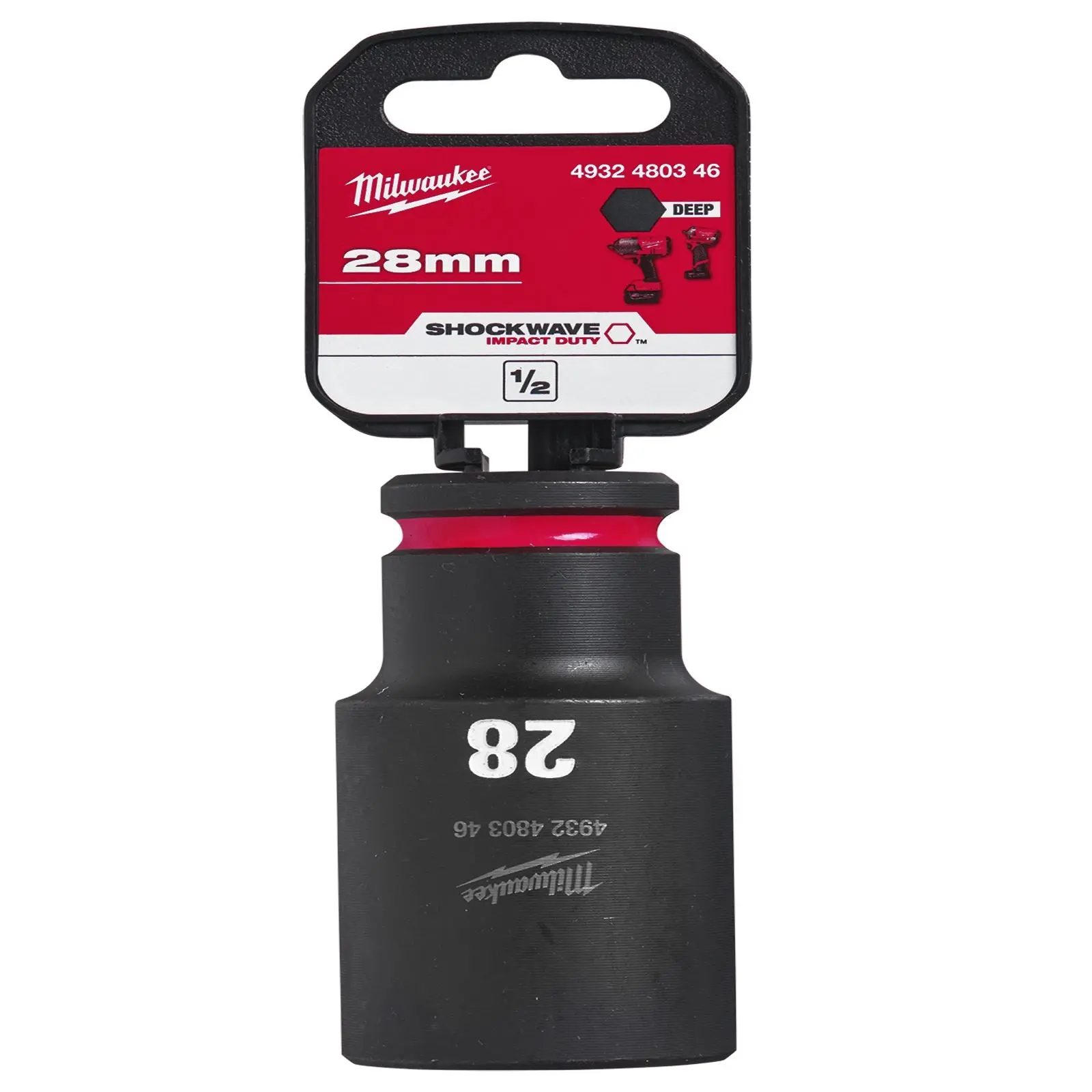 Milwaukee Impact Sockets Deep 1/2" Drive 8-36mm SHOCKWAVE Impact Duty - Image 68