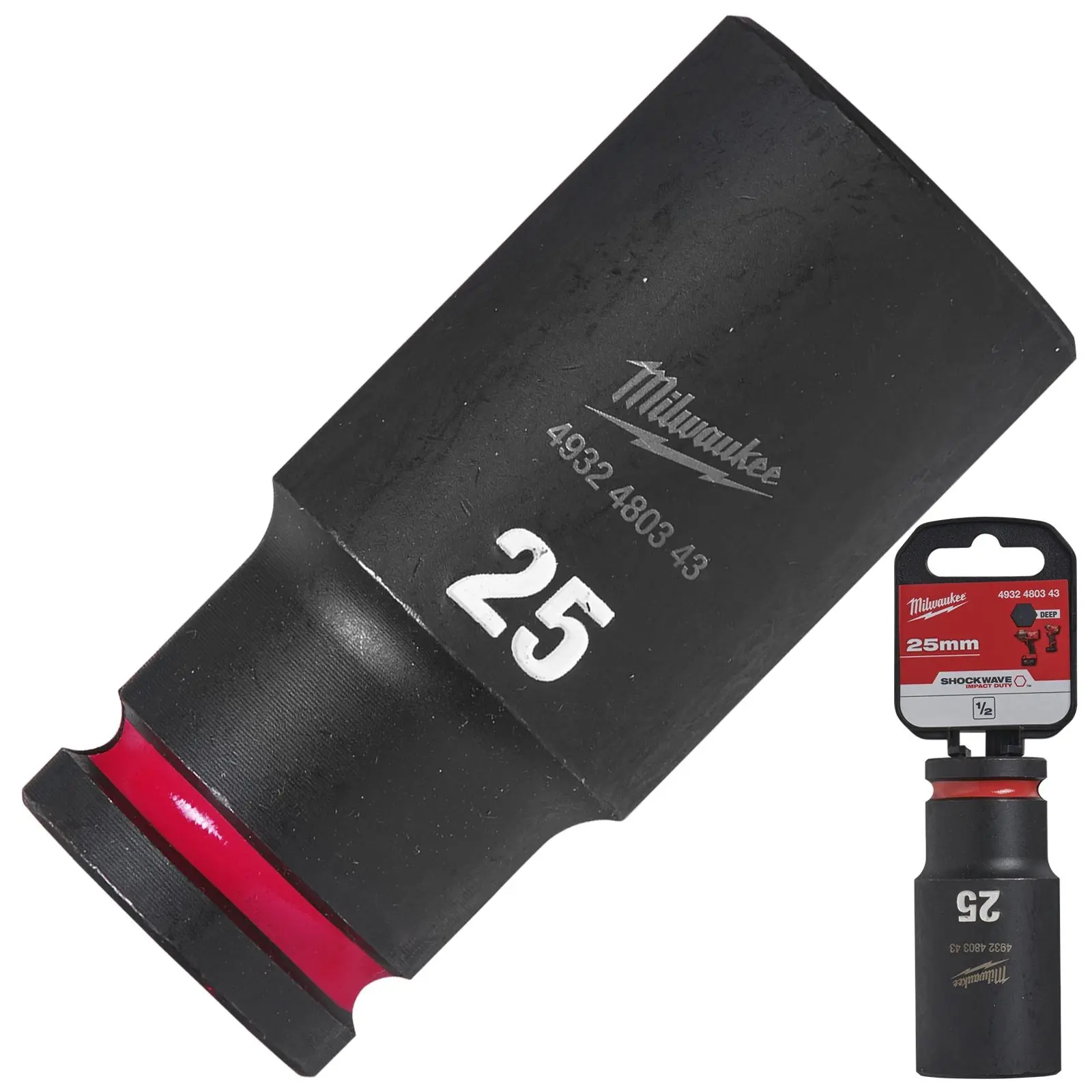 Milwaukee Impact Sockets Deep 1/2" Drive 8-36mm SHOCKWAVE Impact Duty - Image 70
