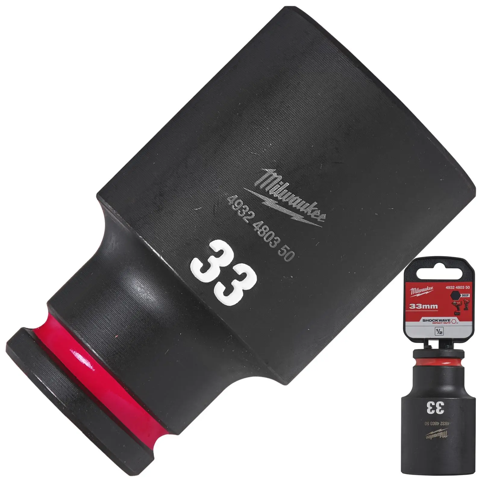 Milwaukee Impact Sockets Deep 1/2" Drive 8-36mm SHOCKWAVE Impact Duty - Image 73