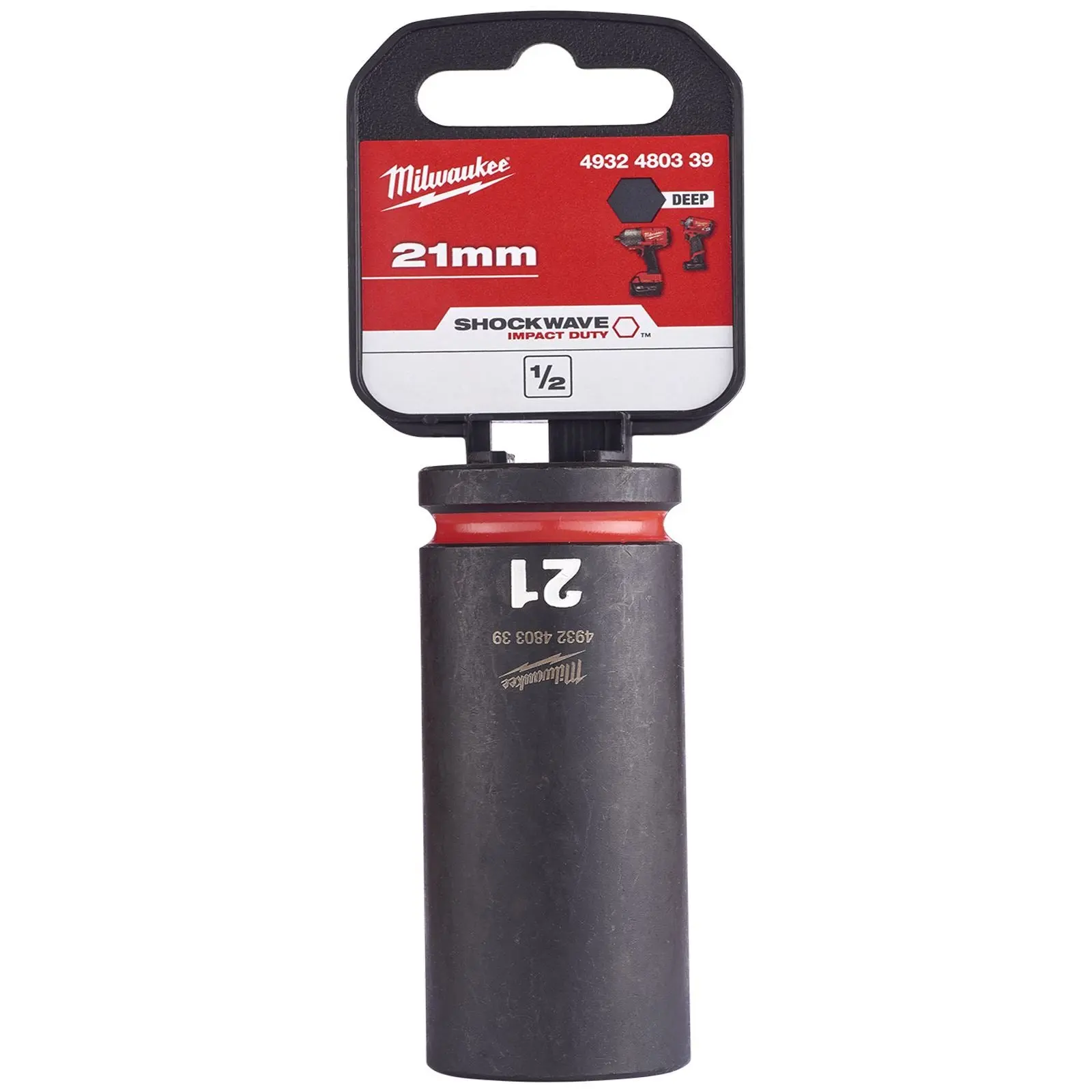 Milwaukee Impact Sockets Deep 1/2" Drive 8-36mm SHOCKWAVE Impact Duty - Image 77