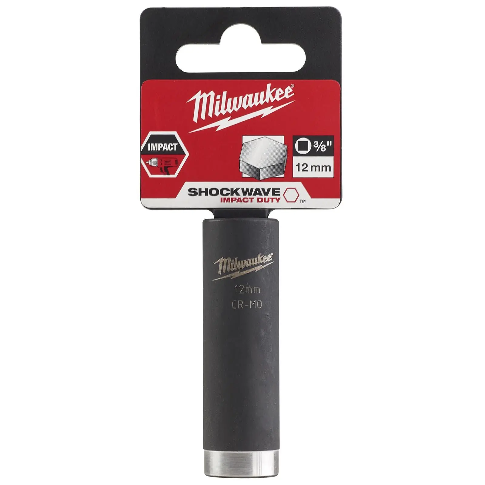 Milwaukee Impact Sockets Deep 3/8" Drive Shockwave Impact Duty - Image 14