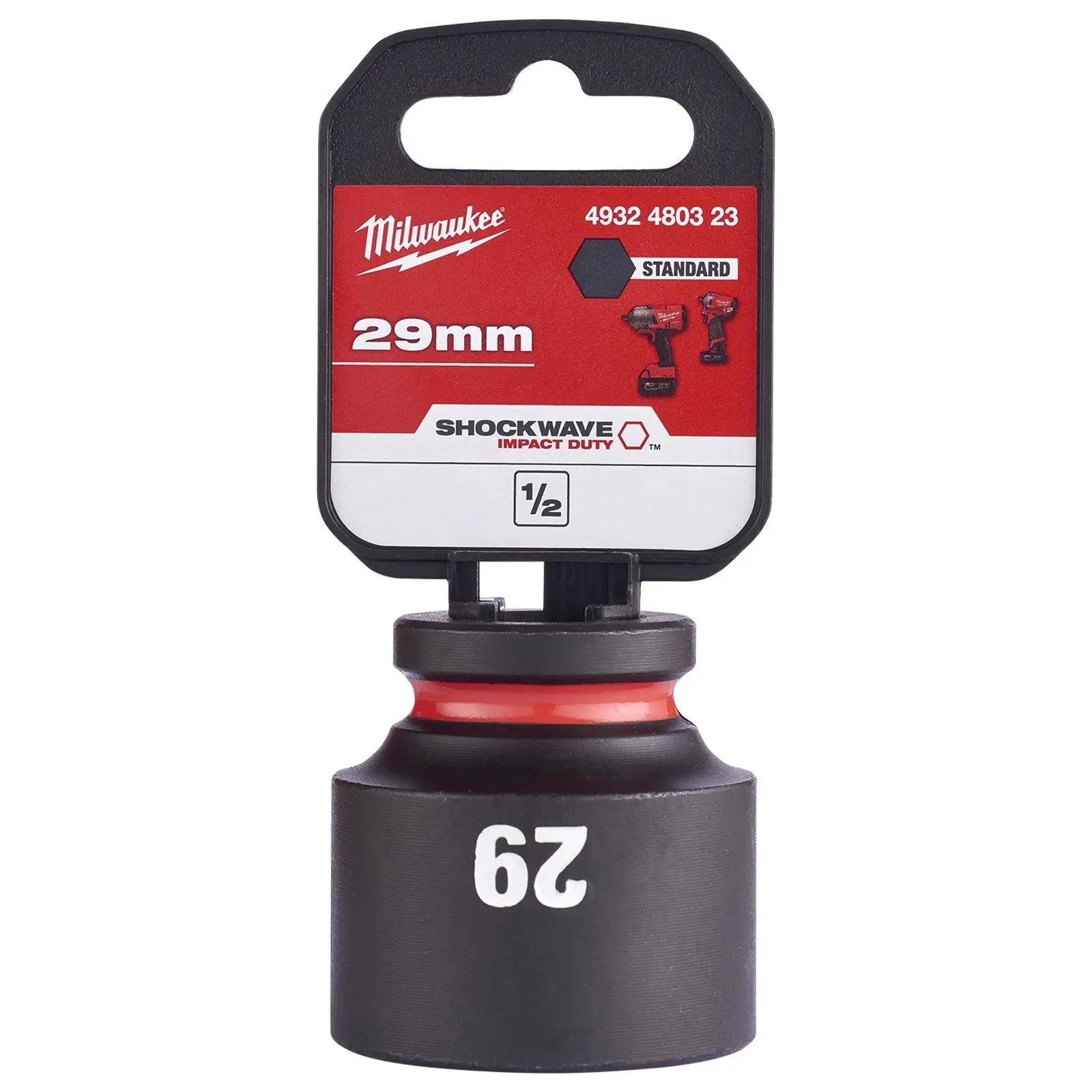 Milwaukee Impact Sockets Standard 1/2" Drive 8-32mm SHOCKWAVE Impact Duty - Image 50