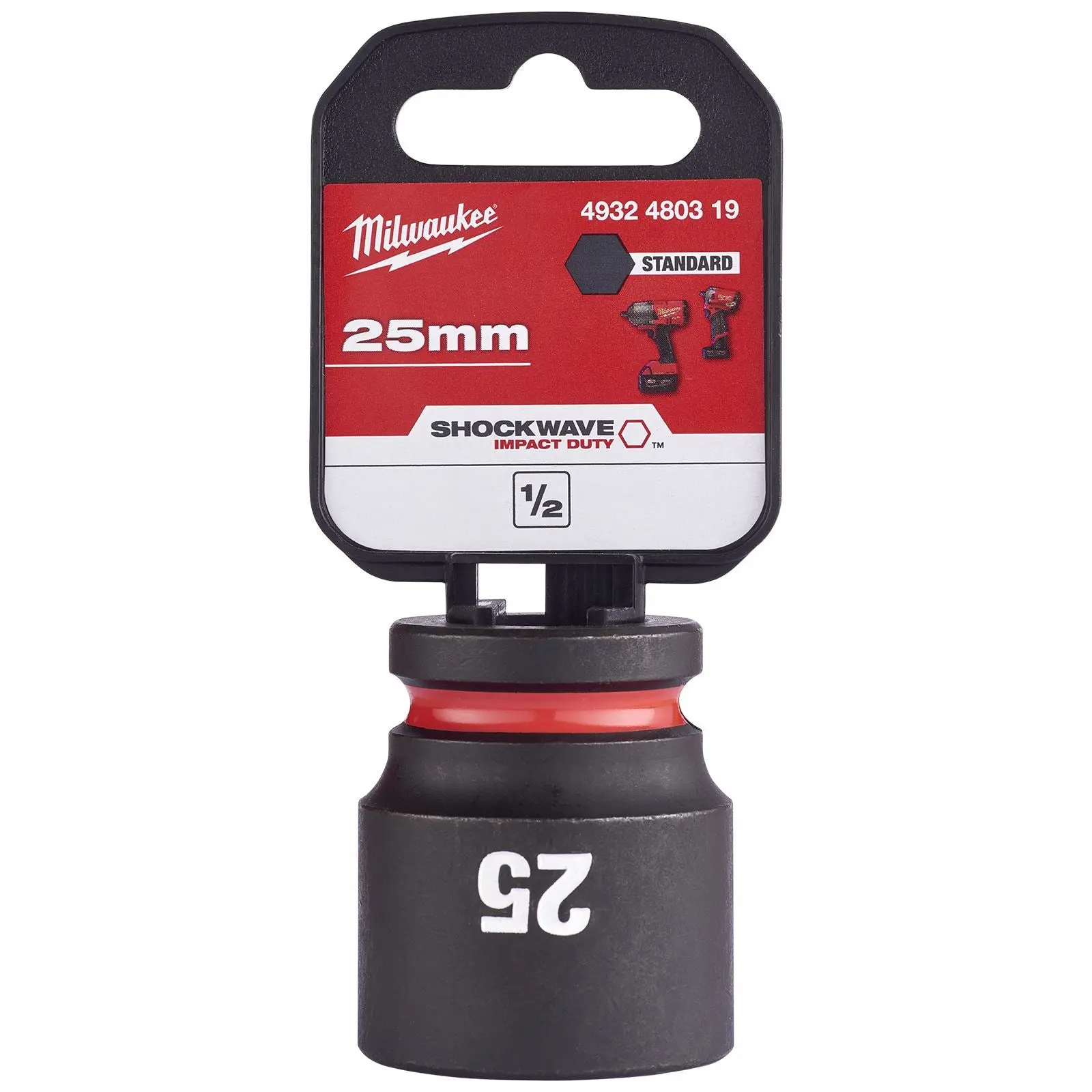 Milwaukee Impact Sockets Standard 1/2" Drive 8-32mm SHOCKWAVE Impact Duty - Image 8