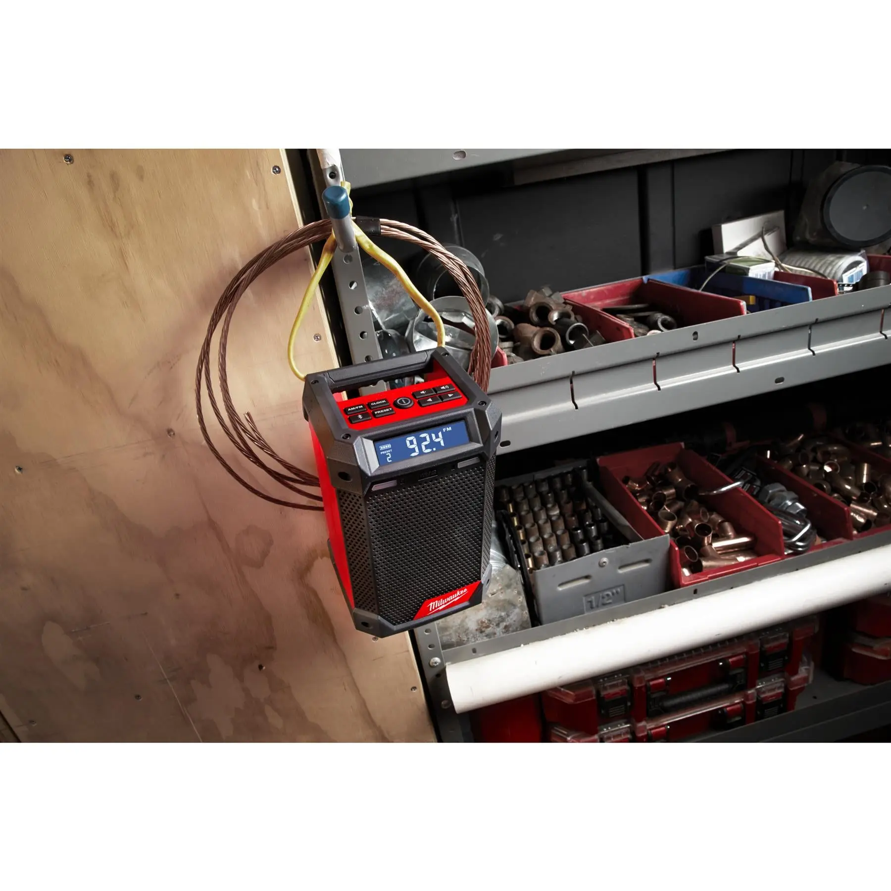 Milwaukee M12 12V Cordless Radio and Charger DAB+ Bare Unit M12RCDAB+-0 - Image 12