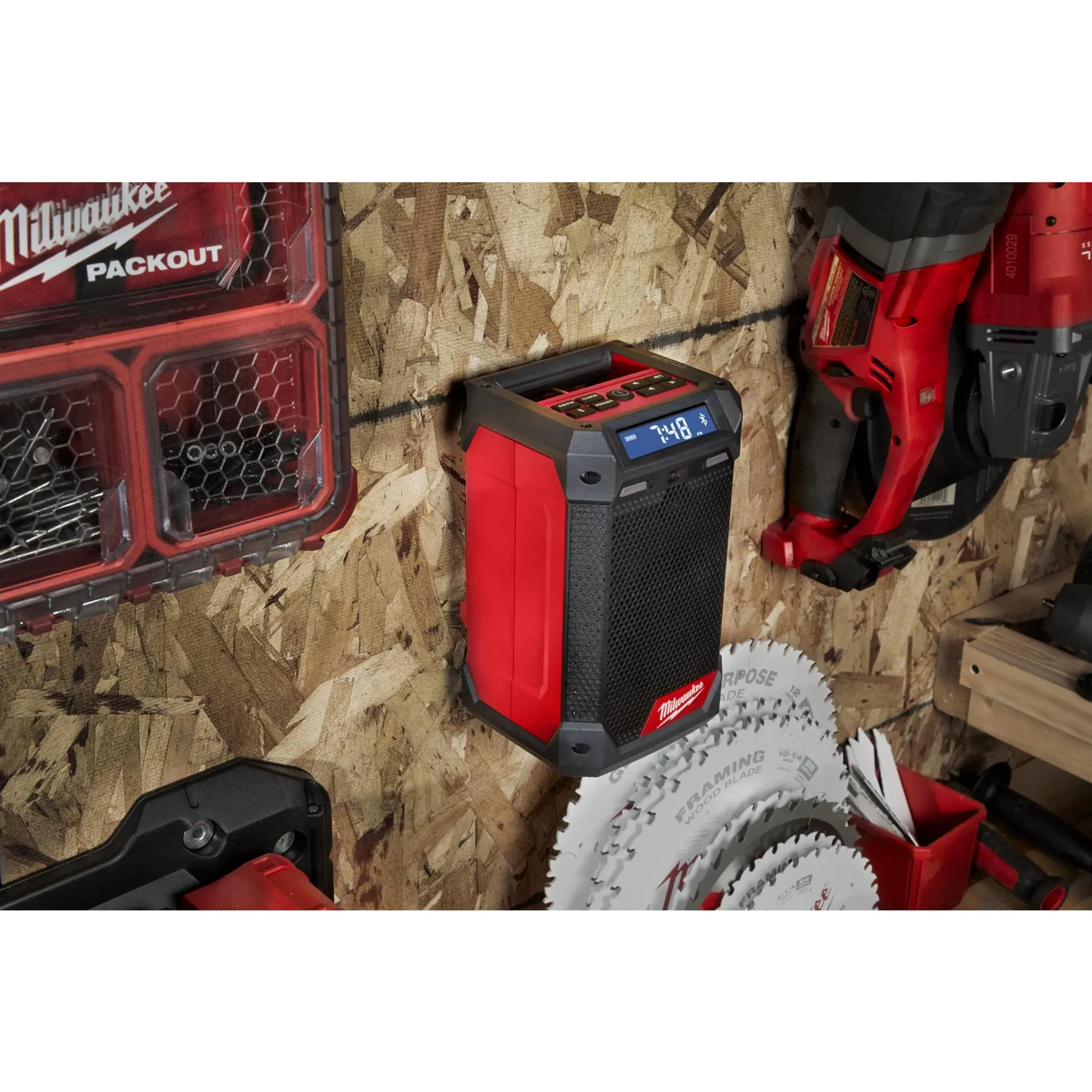 Milwaukee M12 12V Cordless Radio and Charger DAB+ Bare Unit M12RCDAB+-0 - Image 15