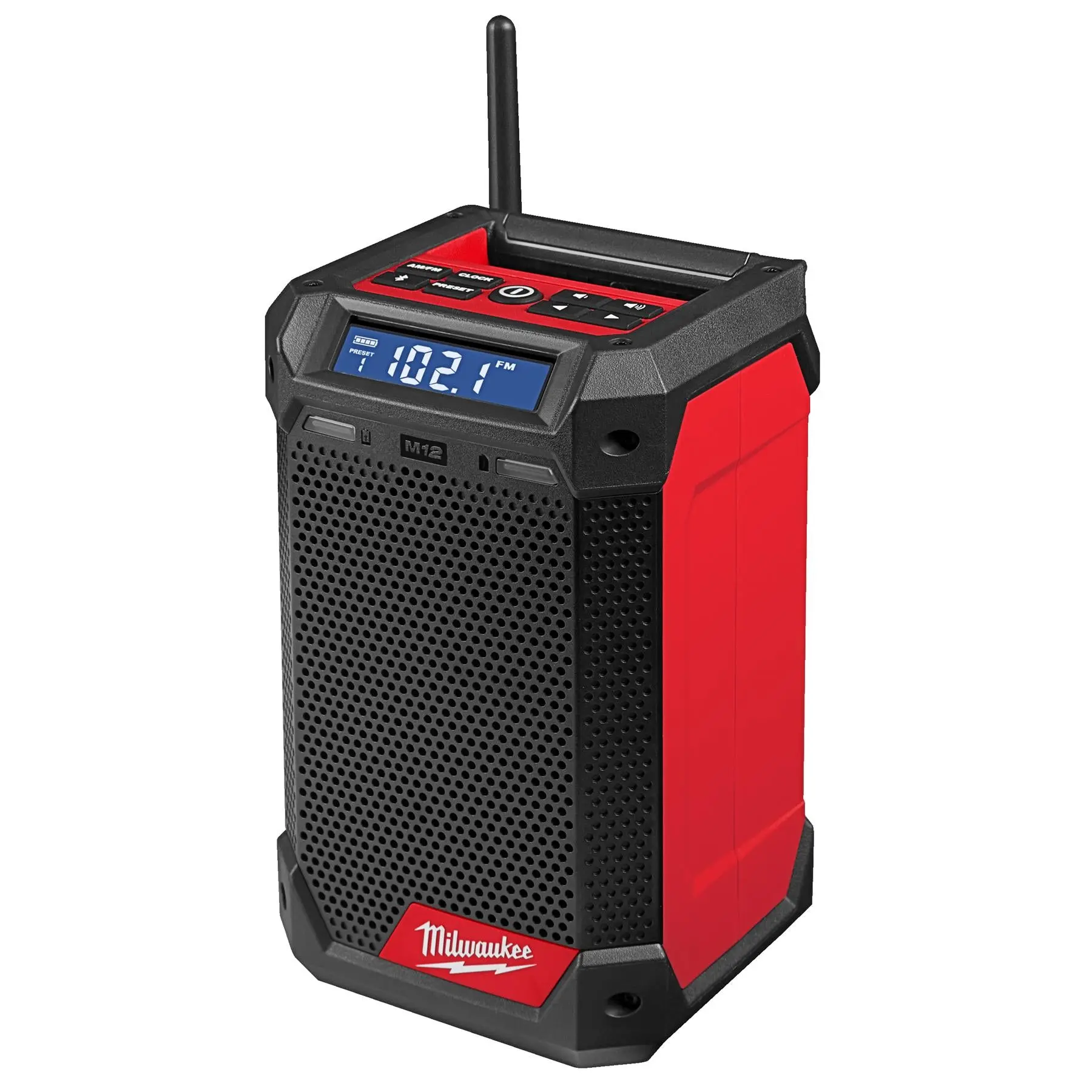Milwaukee M12 12V Cordless Radio and Charger DAB+ Bare Unit M12RCDAB+-0 - Image 3