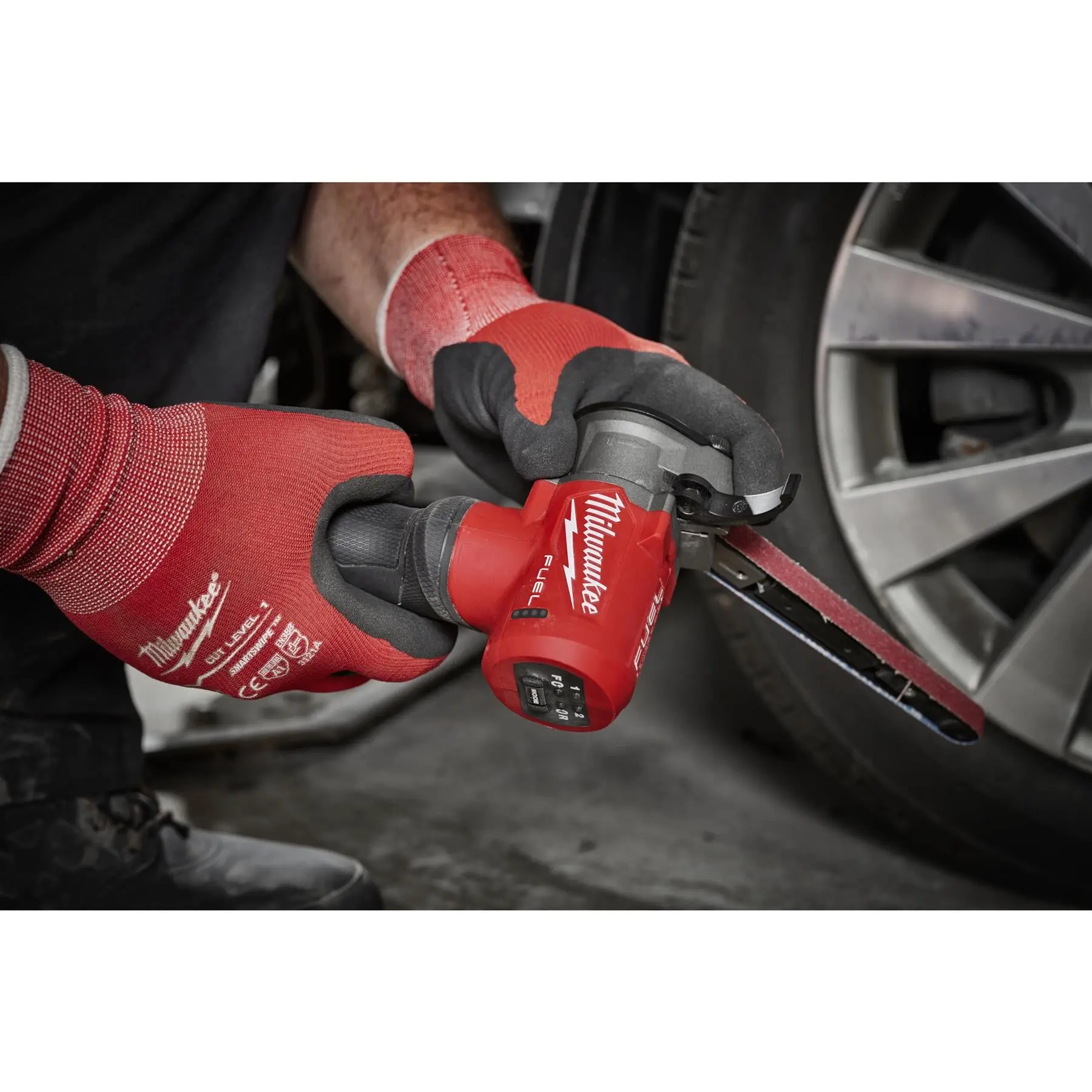 Milwaukee M12 12V Fuel Cordless Band File 13mm Belt Sander Bare Unit M12FBFL13-0 - Image 11
