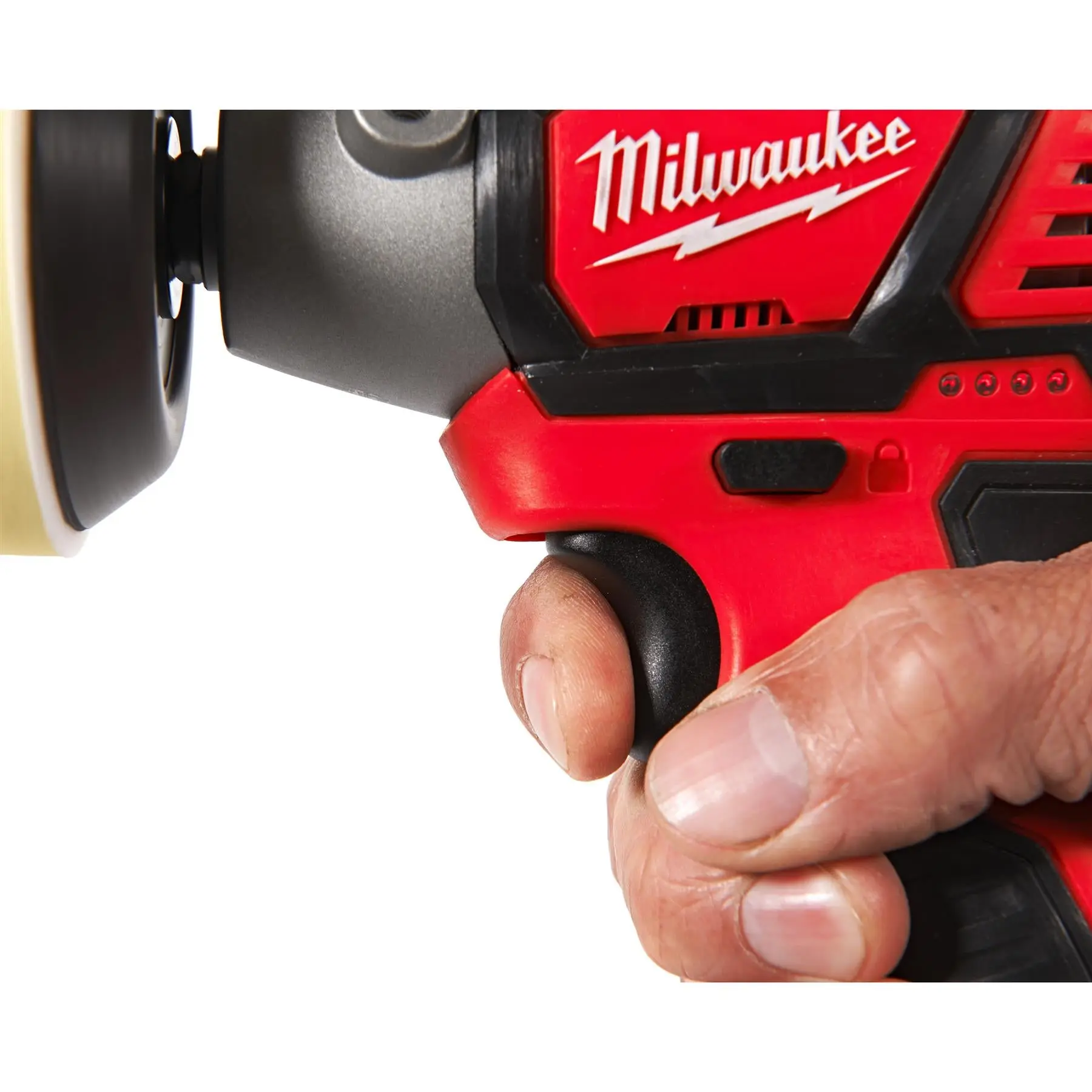 Milwaukee M12 12V Sub Compact Cordless Polisher Sander Bare Unit M12BPS-0 - Image 7