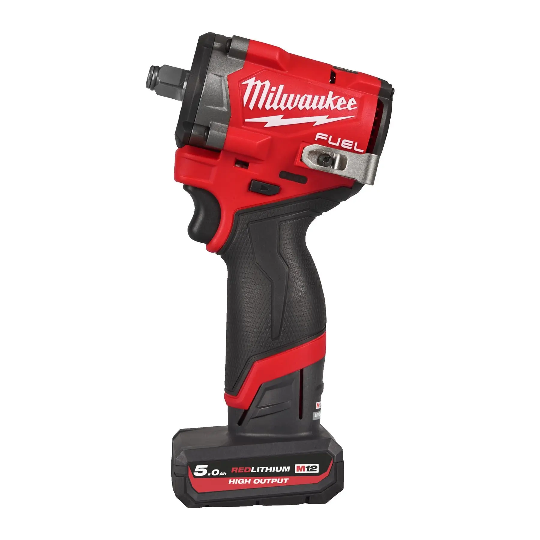 Milwaukee M12 Fuel 12V 1/2" Drive Cordless Compact Impact Wrench Friction Ring 2 x 5Ah HO Battery + Charger M12FCIWF12G3-502X - Image 2